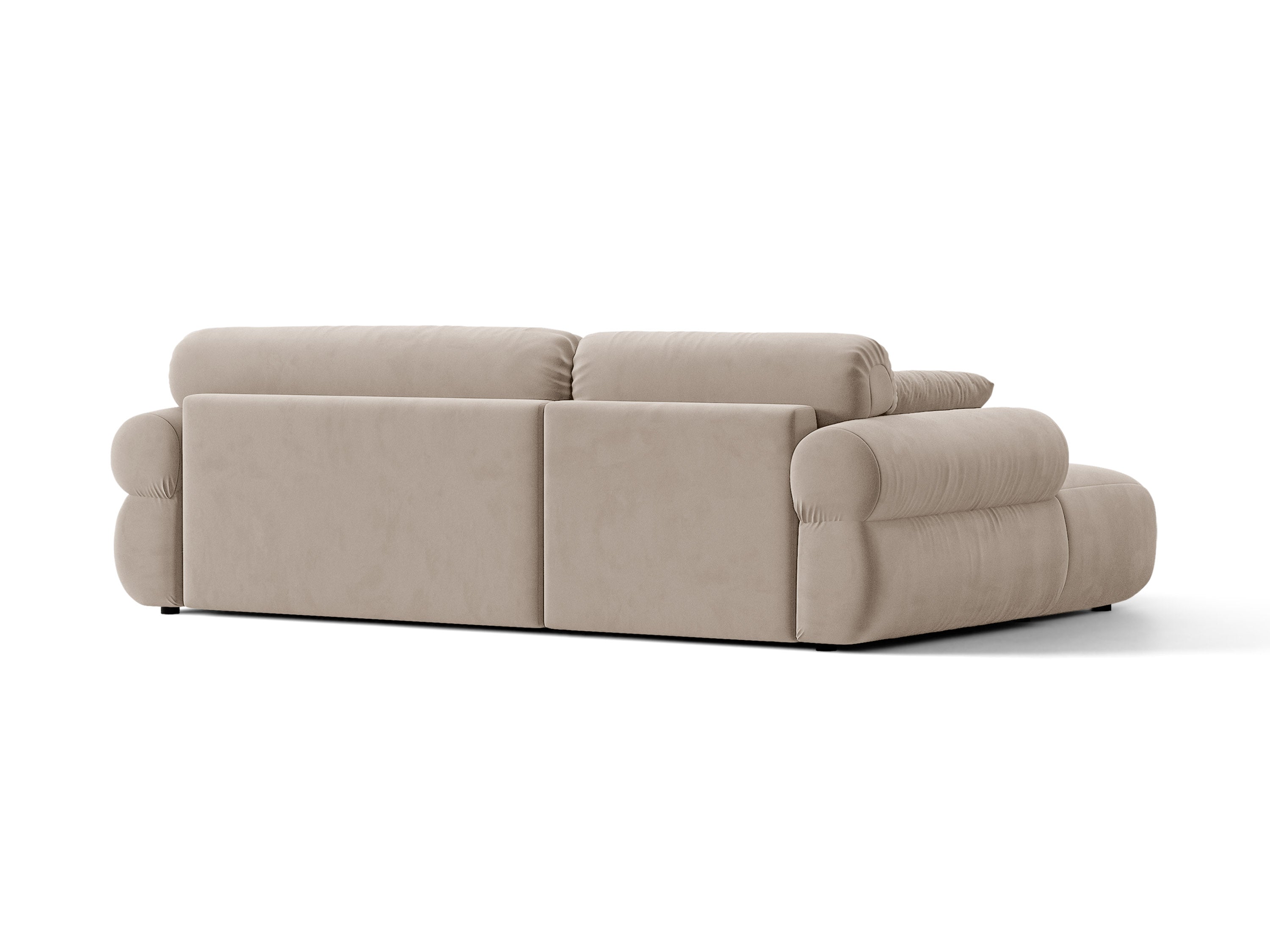 Micadoni Ophelia Ecksofa Links Samt Salvador Beige