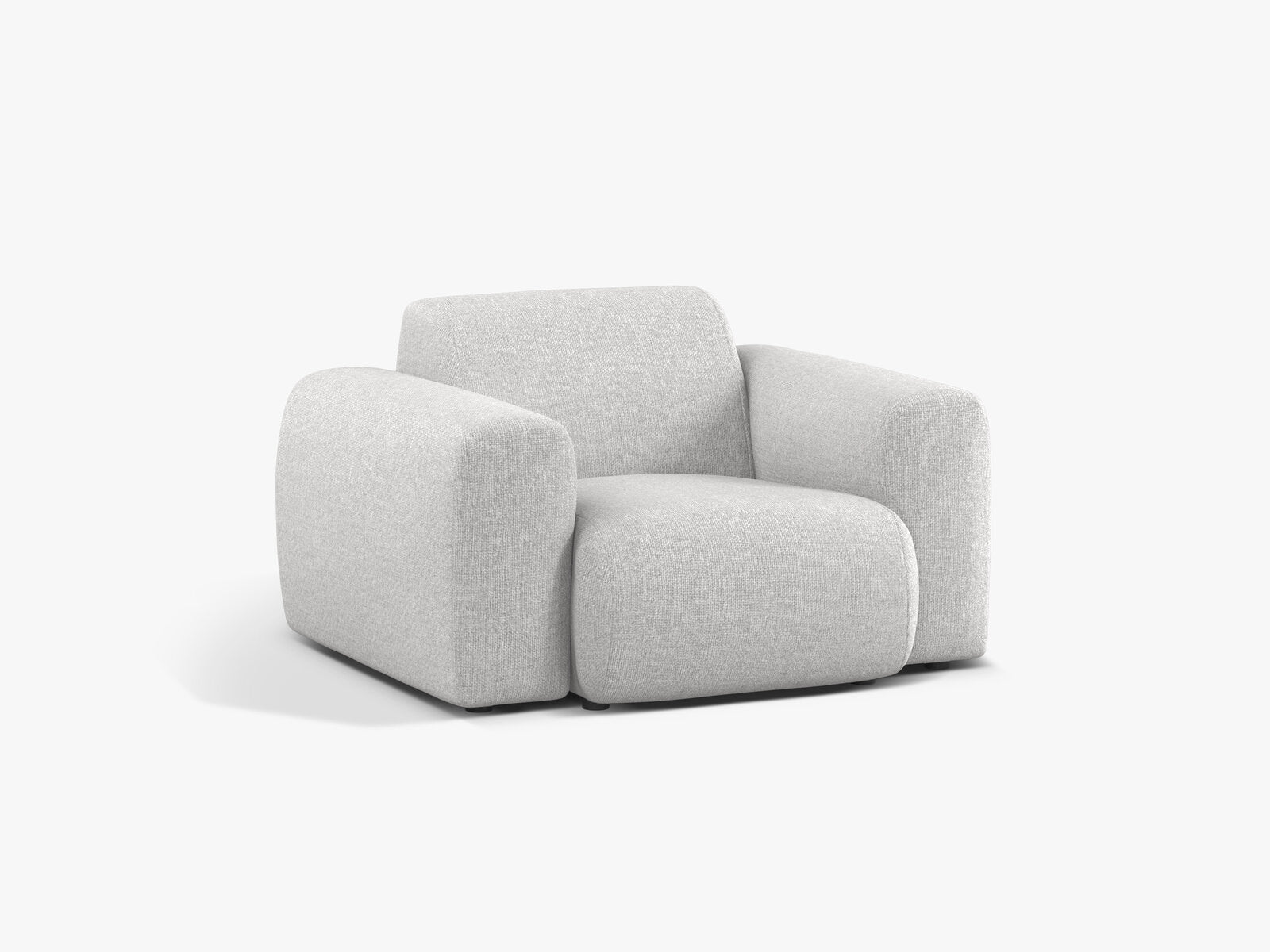 Micadoni Sessel Molino Chenille Eden Silber