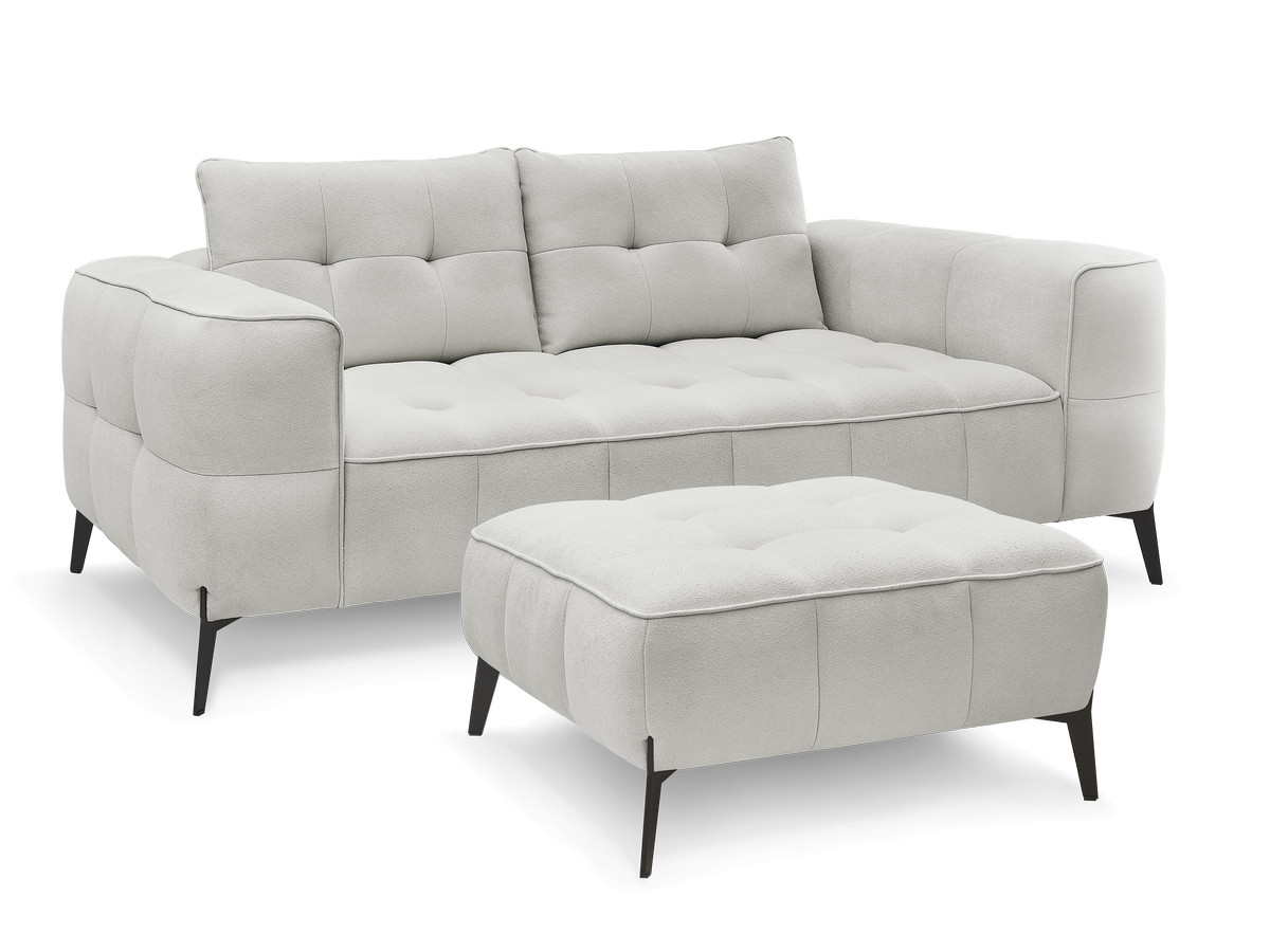 Bobochic Anis Sofa 2-Sitzer mit Pouf
