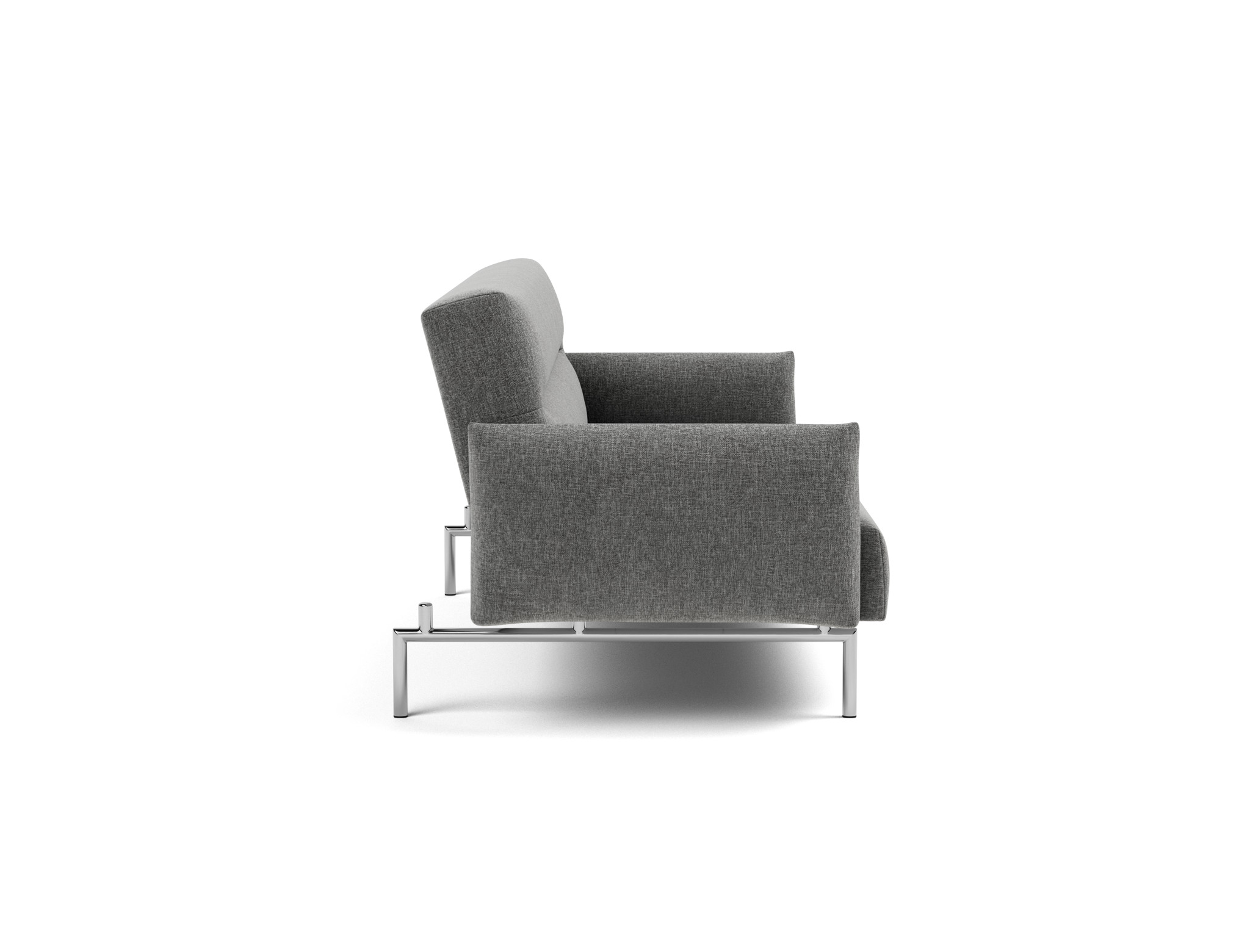 Schlafsofa Jillis mit Armlehnen Strukturierter Stoff Twist 563-Charcoal