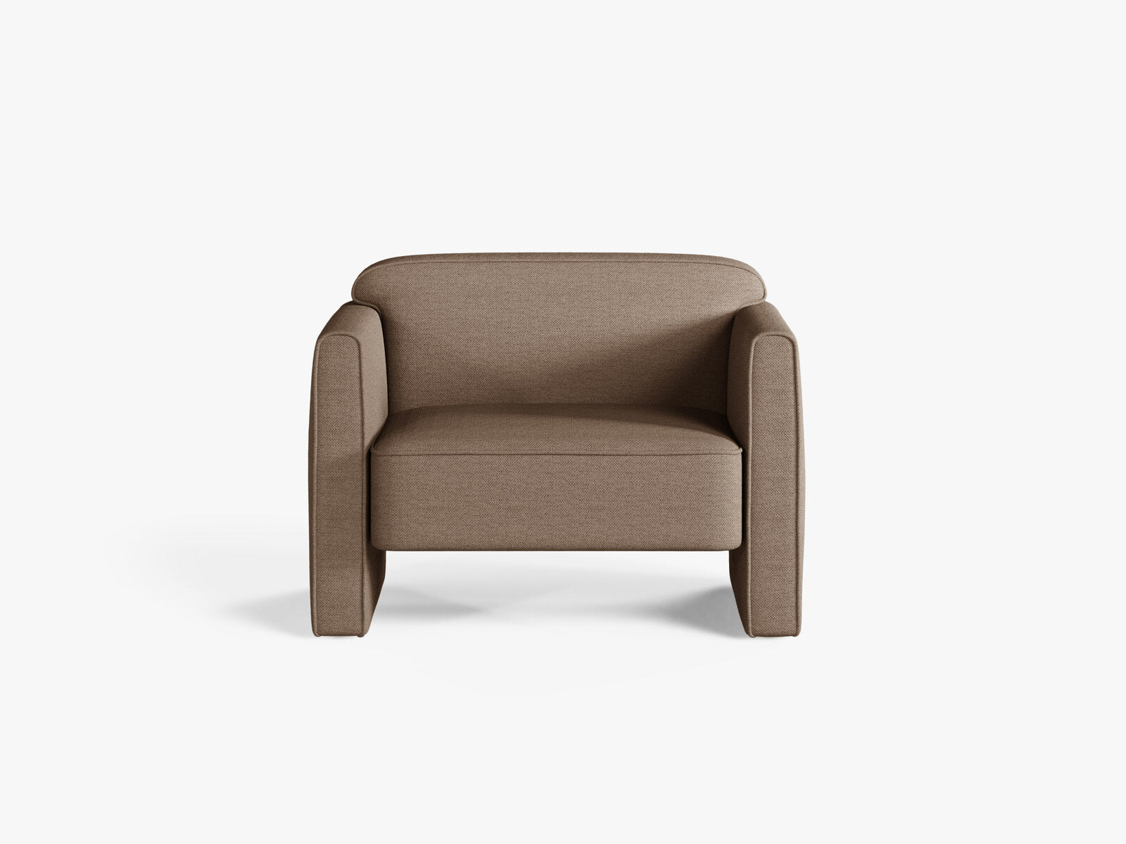 Micadoni Sessel Abby Strukturierter Stoff Heritage Dunkelbeige