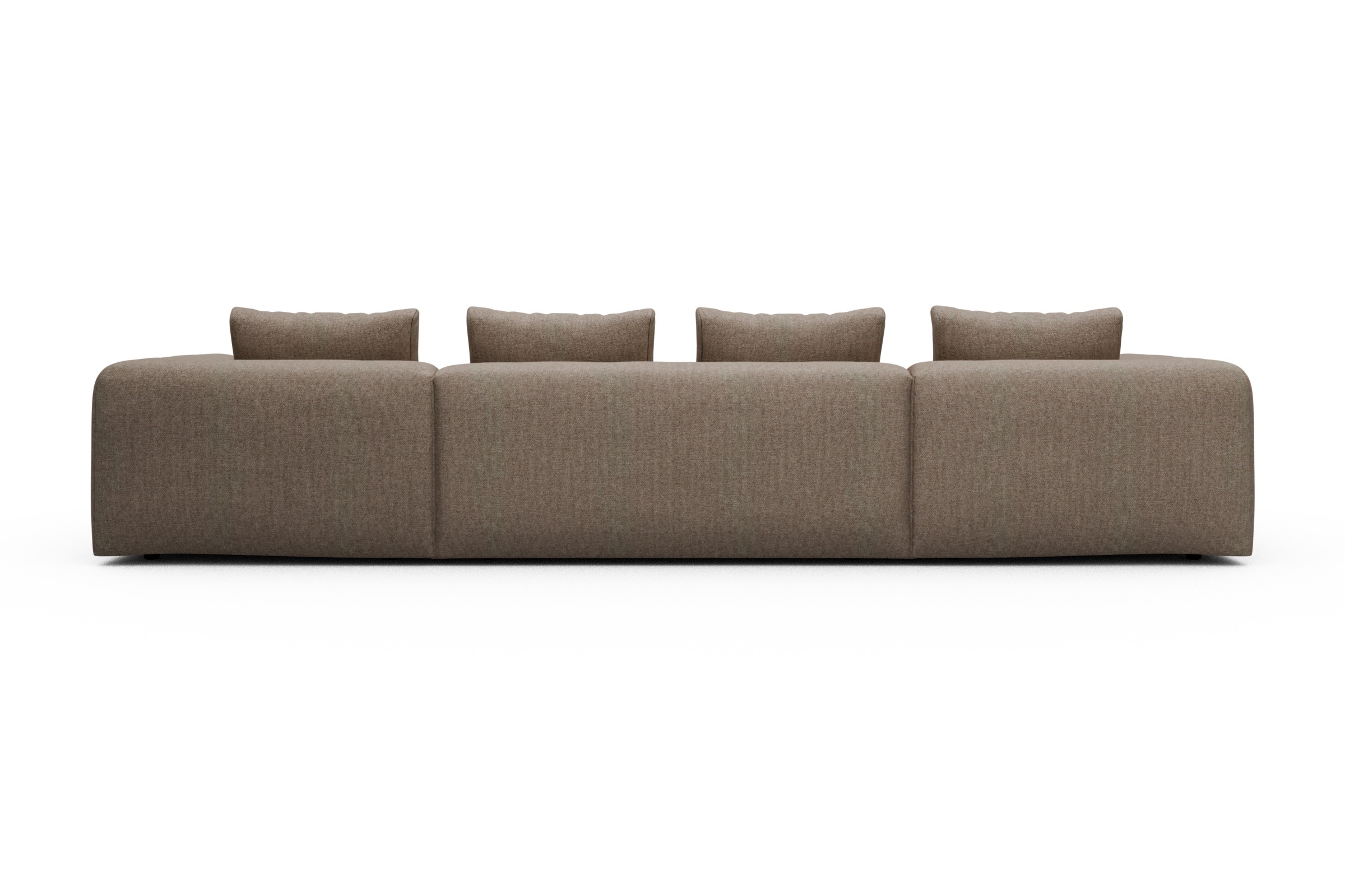 Wohnlandschaft Fred mit 2-Sitzer und Chaiselongue beidseitig Sama-Antelope