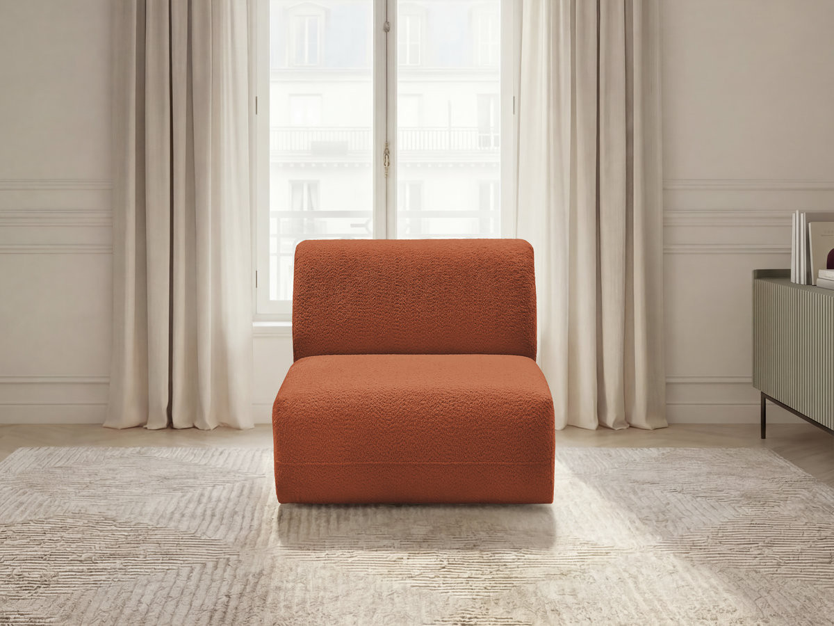 Bobochic Anda Sofamodul 1-Sitzer 84 × 103 cm Chenille Orange