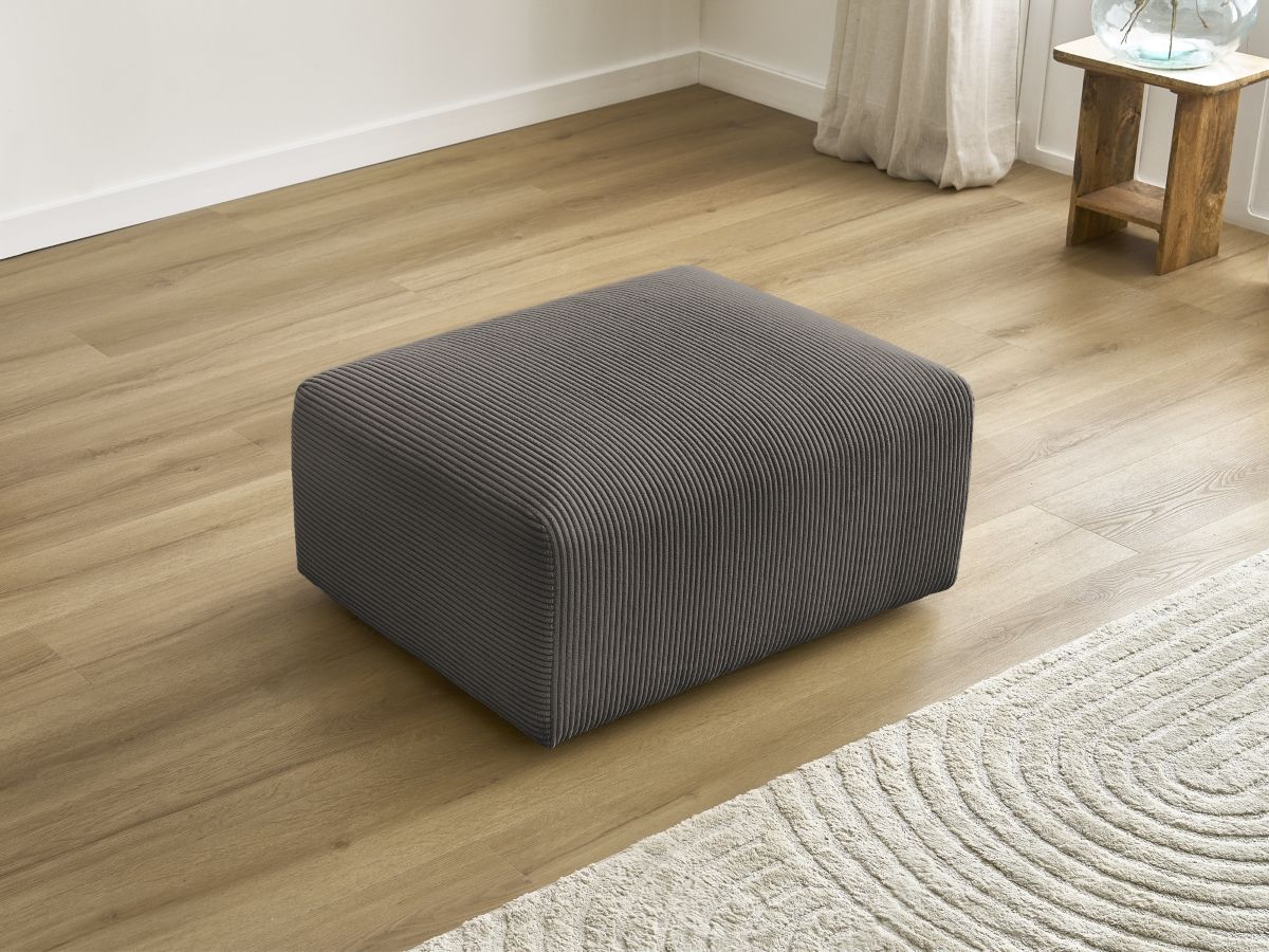 Bobochic Tina Pouf Cordsamt Taupe