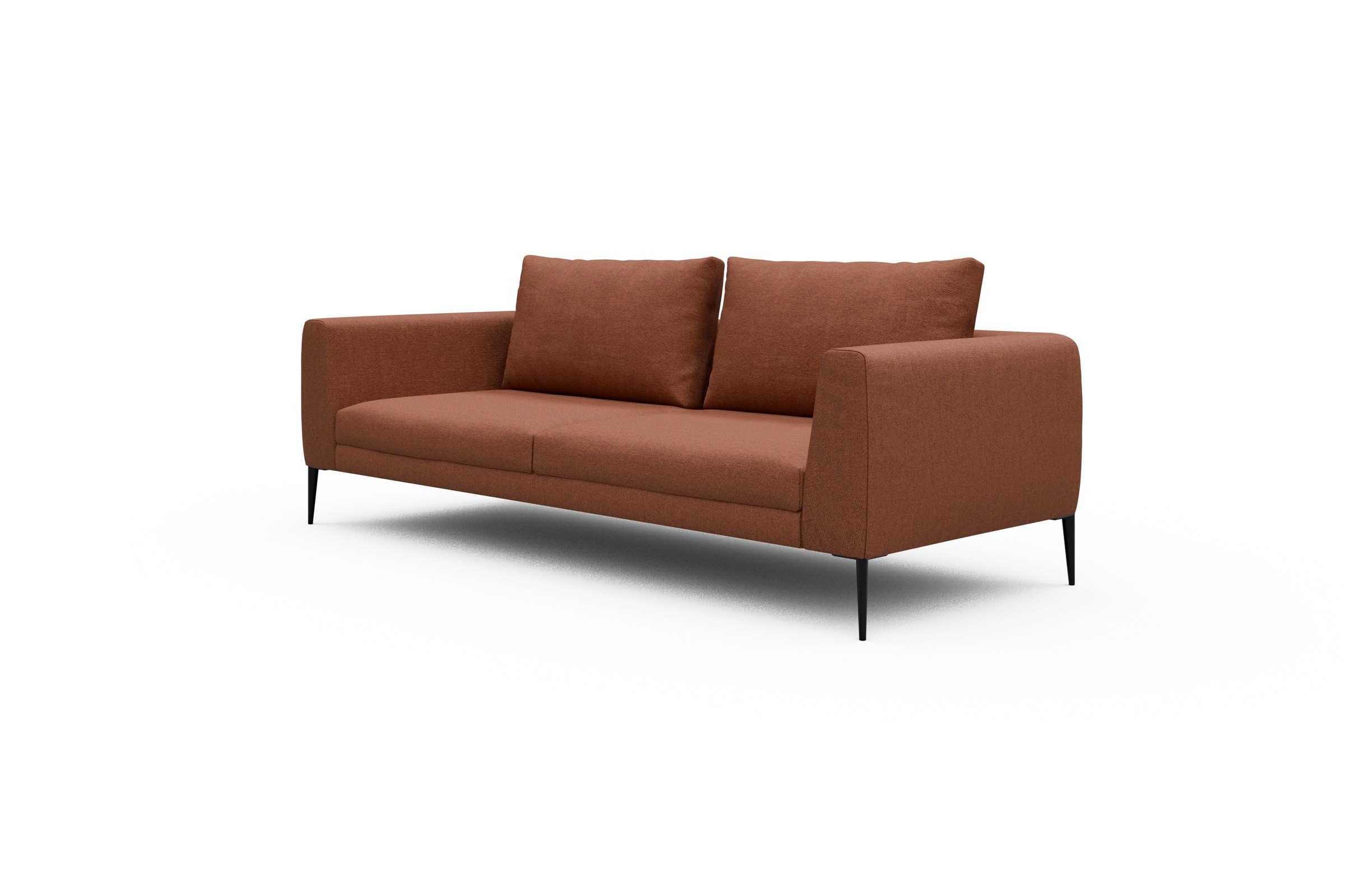 Sofa Paul 3-Sitzer Weda-Rust