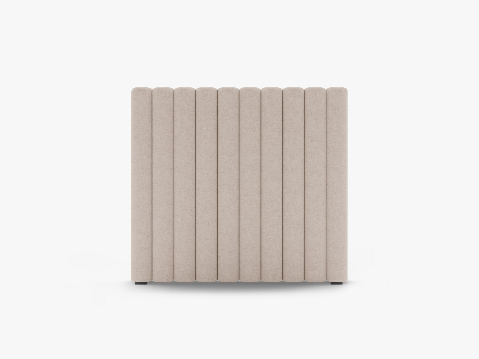 Micadoni Mistero Samtiger Kopfteil 80 cm Strukturierter Stoff Moly Cappuccino 100x95