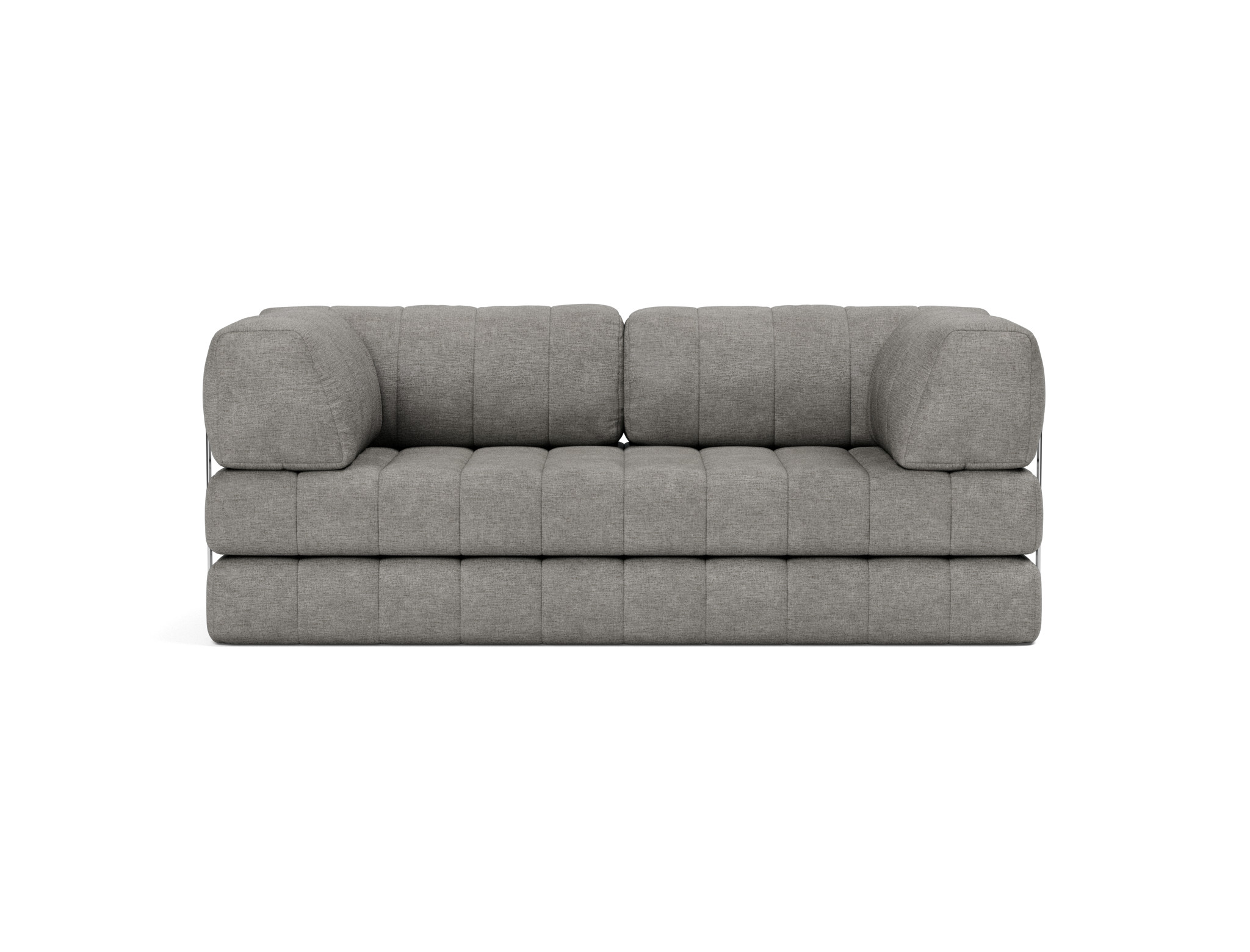 Schlafsofa CozyPad mit Armlehnen Flachgewebe Avella 282-Warm-Grey