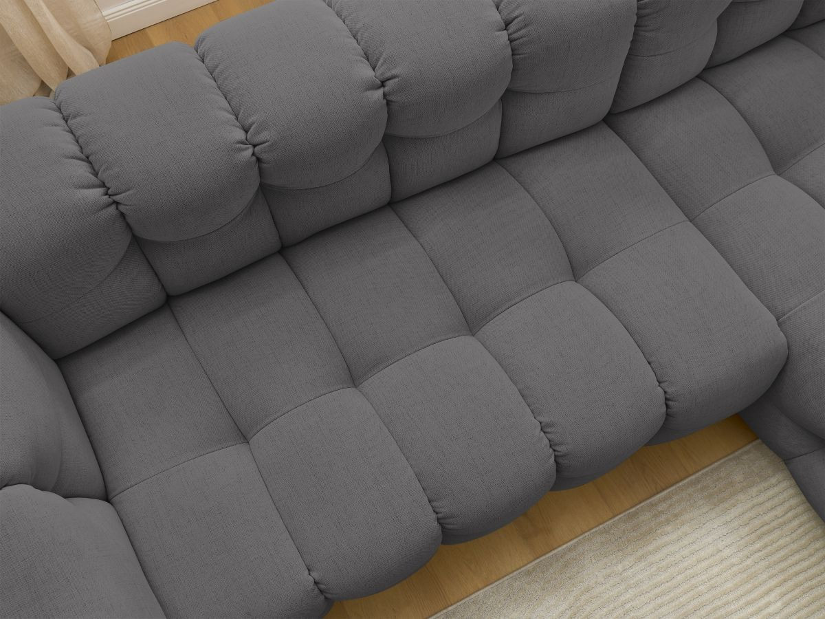 Bobochic Cloud Ecksofa 288 × 184 cm Stoff Dunkelgrau Ecke rechts