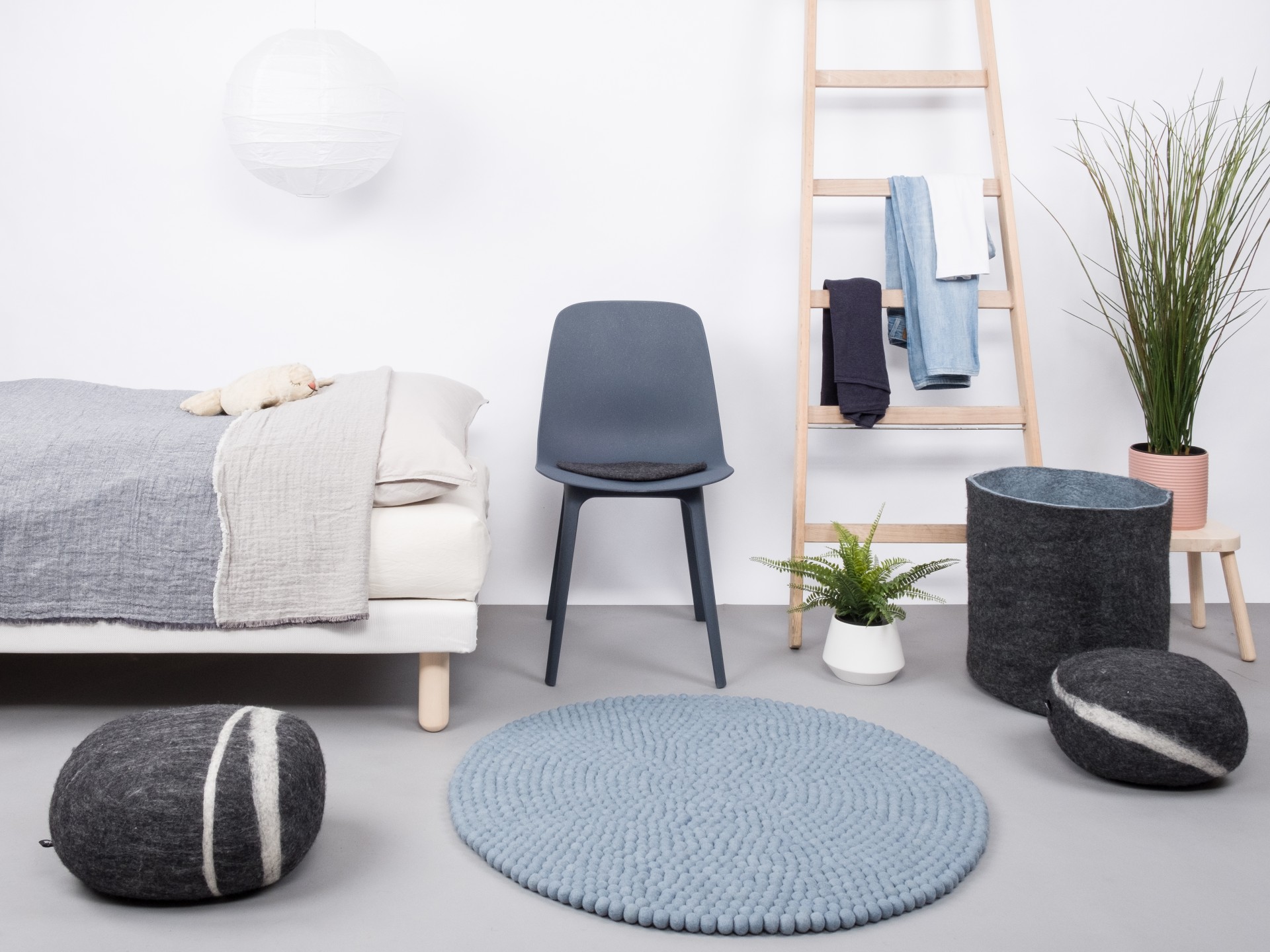 myfelt Mia Filzkugelteppich - 90 cm