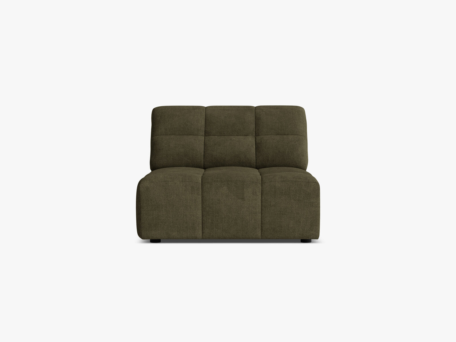 Micadoni Jennifer Sofamodul armlos Chenille Eden Grün