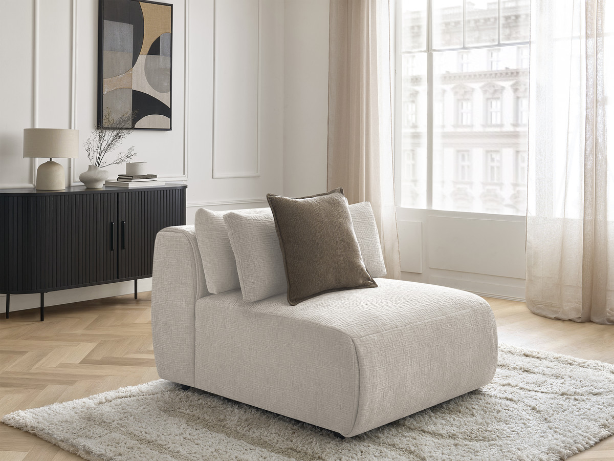 Bobochic Jana Sofamodul 1-Sitzer Strukturstoff Beige