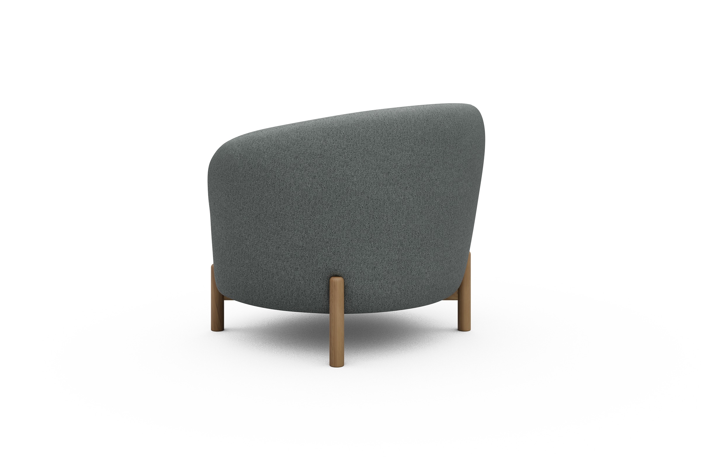 Sessel Ronda Holzbeine Eiche Natur Denari-Soft-Grey