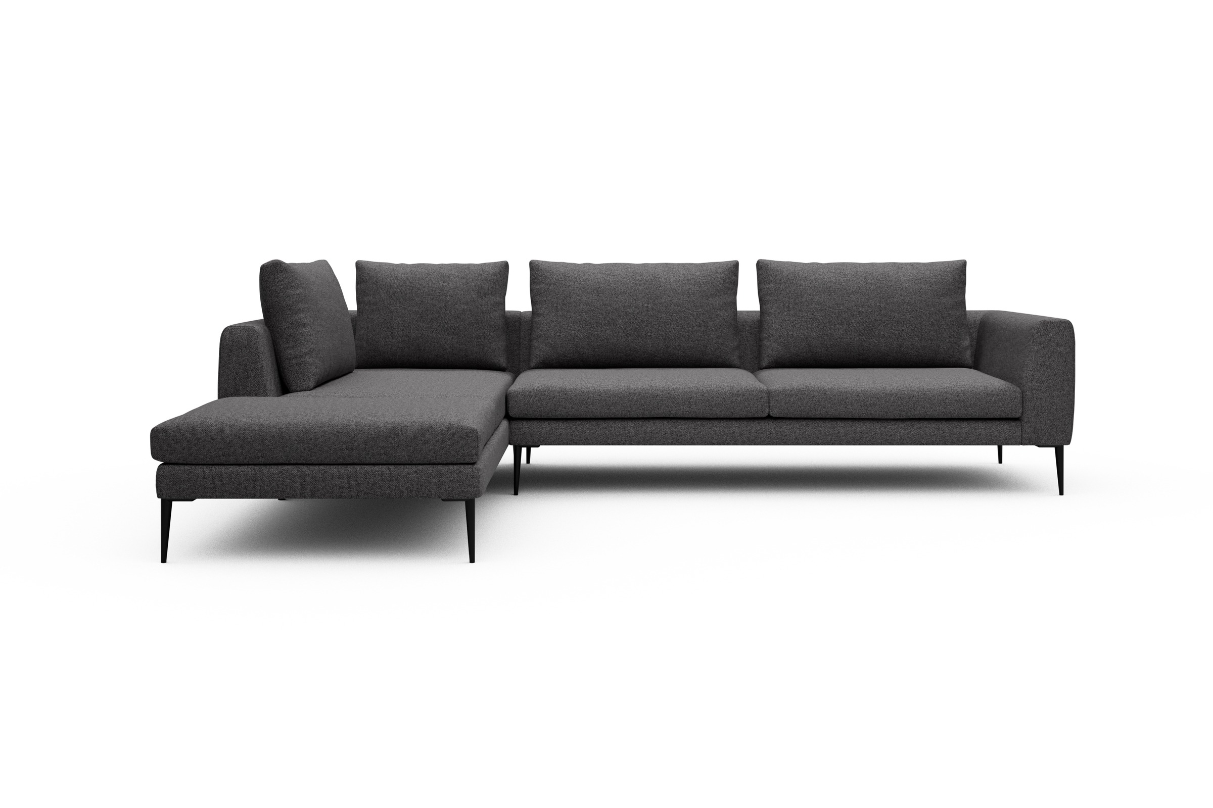 Skandi Home Ecksofa Paul Relax-Ecke rechts mit 3-Sitzer Sama-Antracite moebelfaktor
