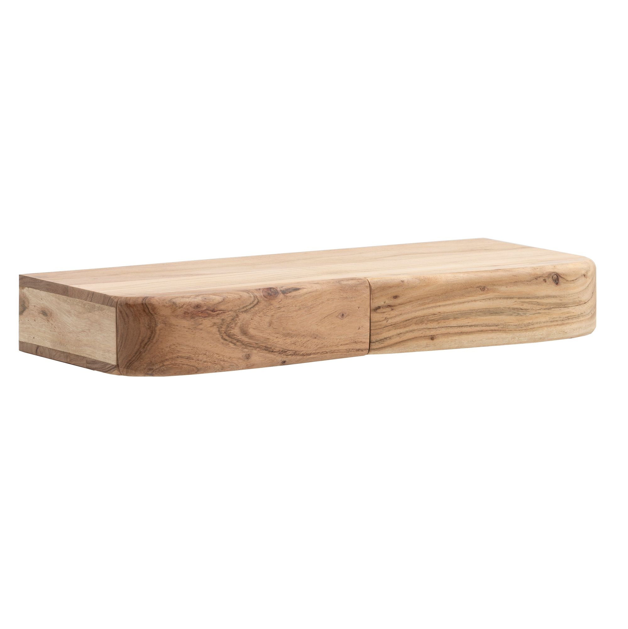 Wandregal Berlevag Akazie Massivholz Breite 60 cm