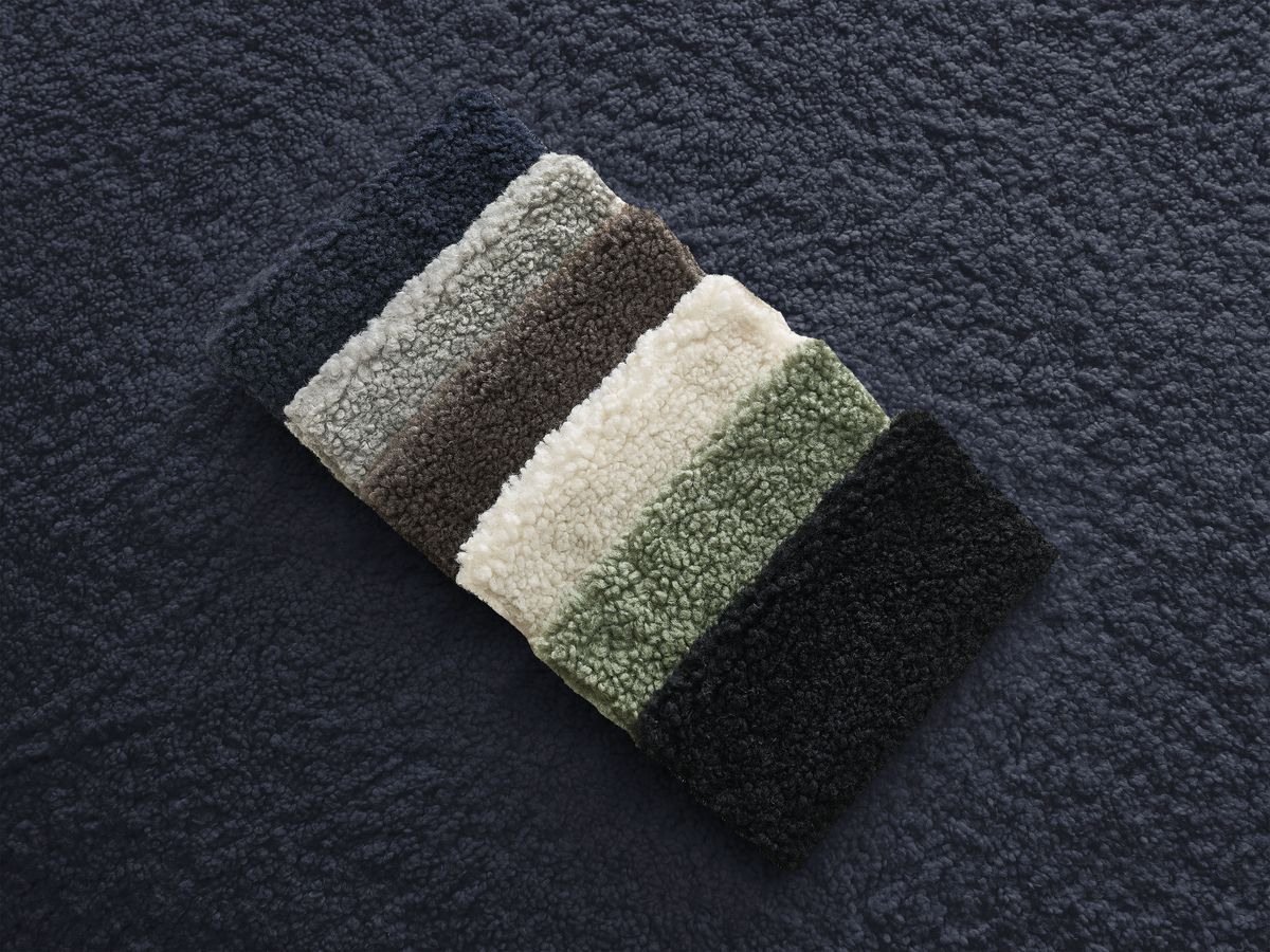 Bobochic Belem Méridienne-Modul Bouclé-Stoff Dunkelblau