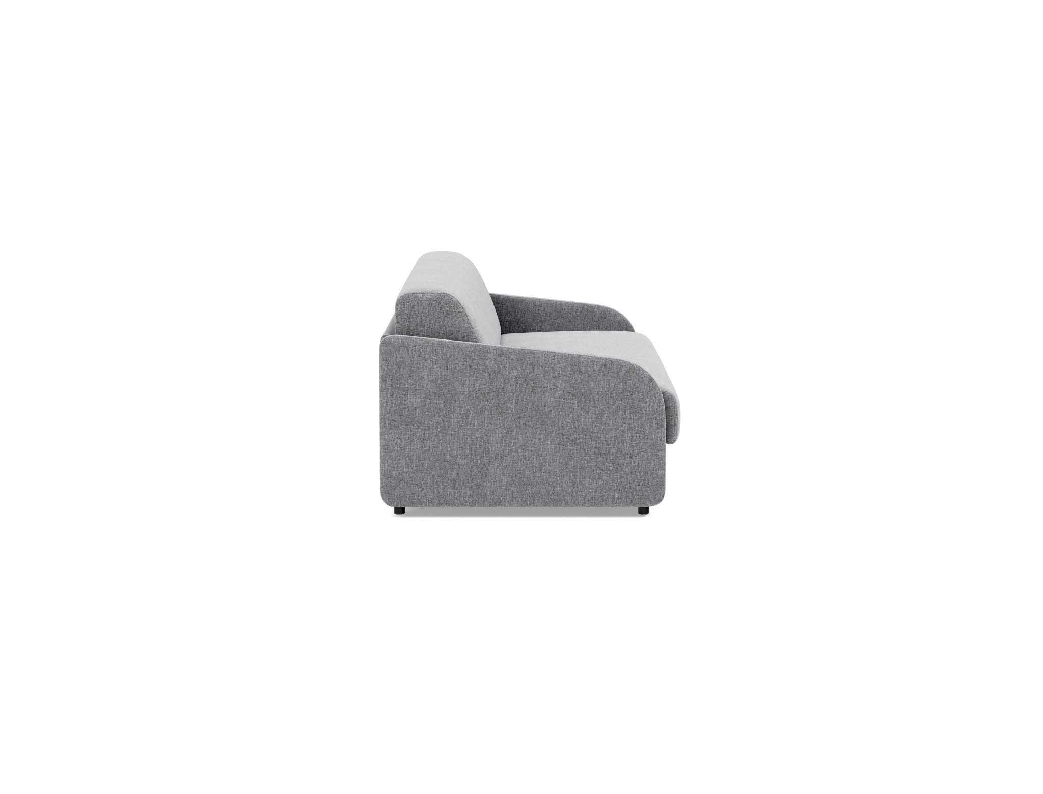 Schlafsofa Eivor mit Taschenfederkernmatratze 160 Strukturierter Stoff Twist 565-Granite
