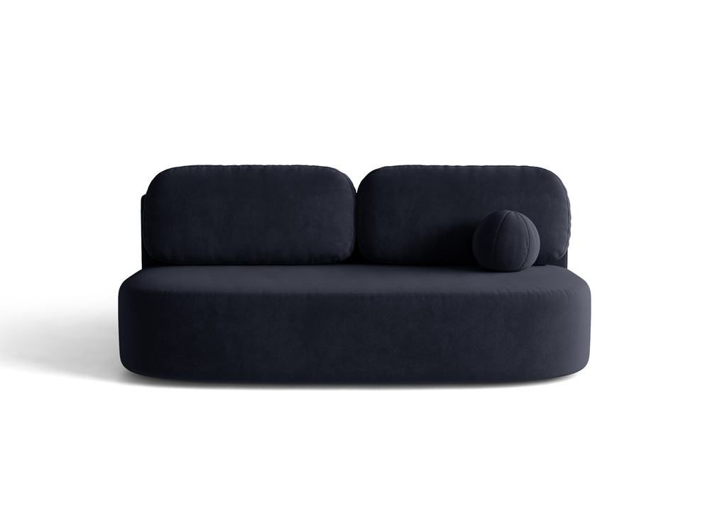Cosmopolitan Design Schlafsofa Sophia 3-Sitzer mit Bettkasten Samt Salvador Königsblau