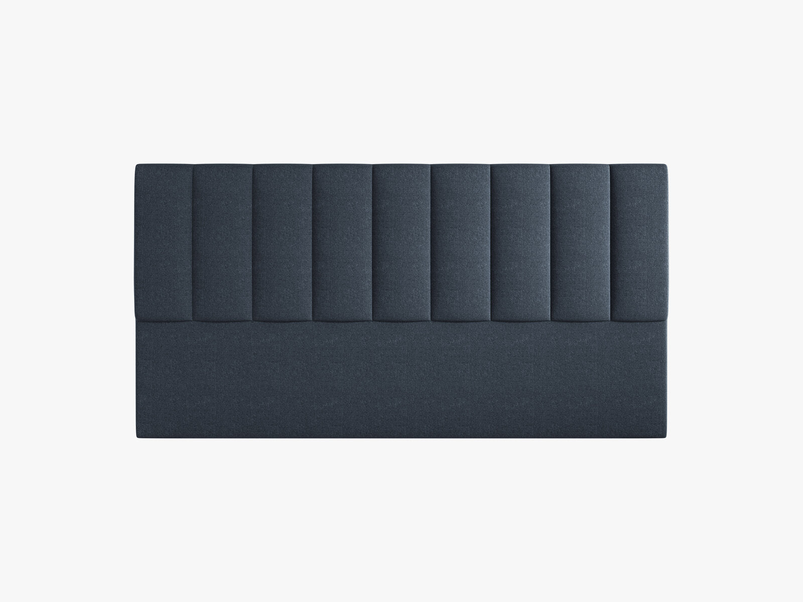 Micadoni Marl Samtiger Kopfteil 140 cm (H 95 cm) Chenille Eden Marineblau 180x95