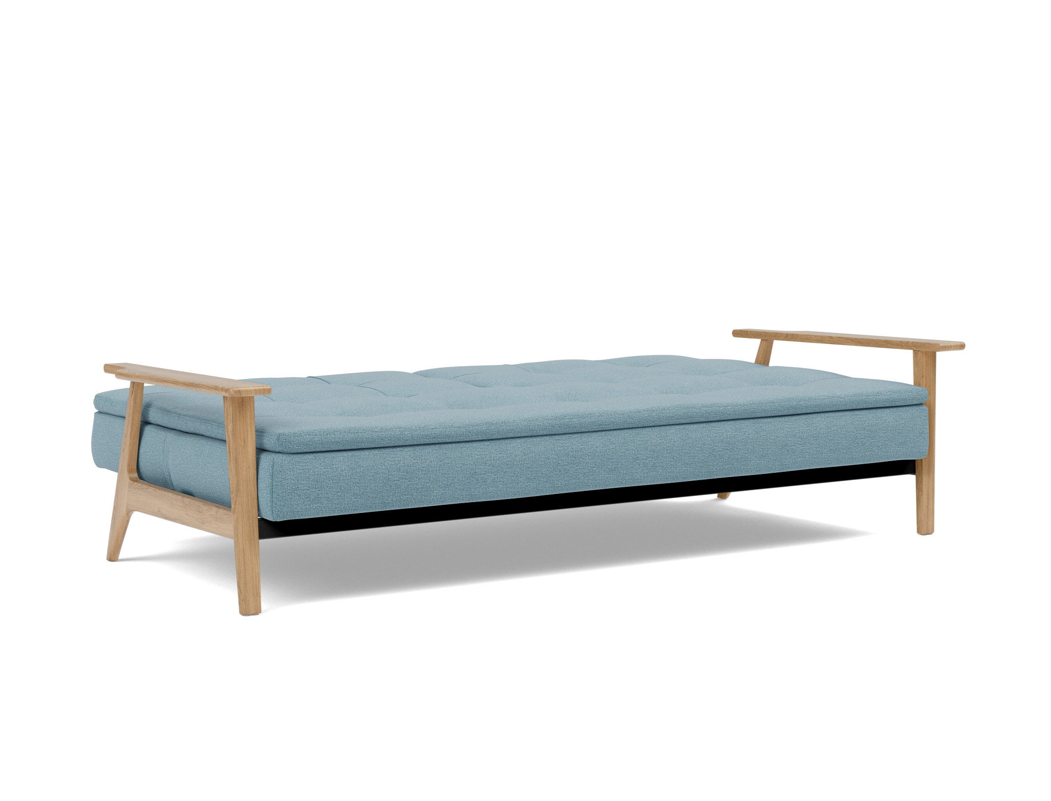 Schlafsofa Dublexo Frej Flachgewebe Mixed Dance 525-Light-Blue