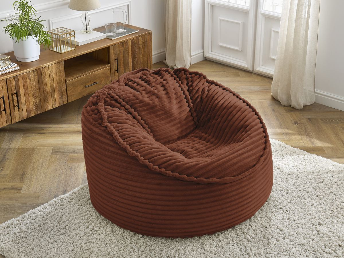 Bobochic Socrate Pouf Breitcord weich Orange