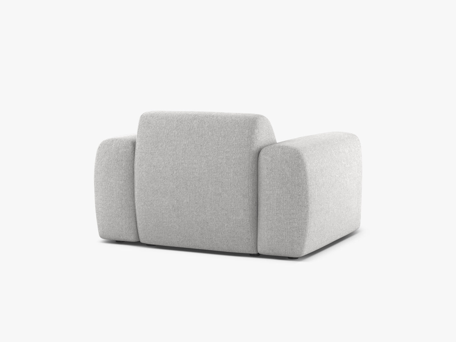 Micadoni Sessel Molino Chenille Eden Silber