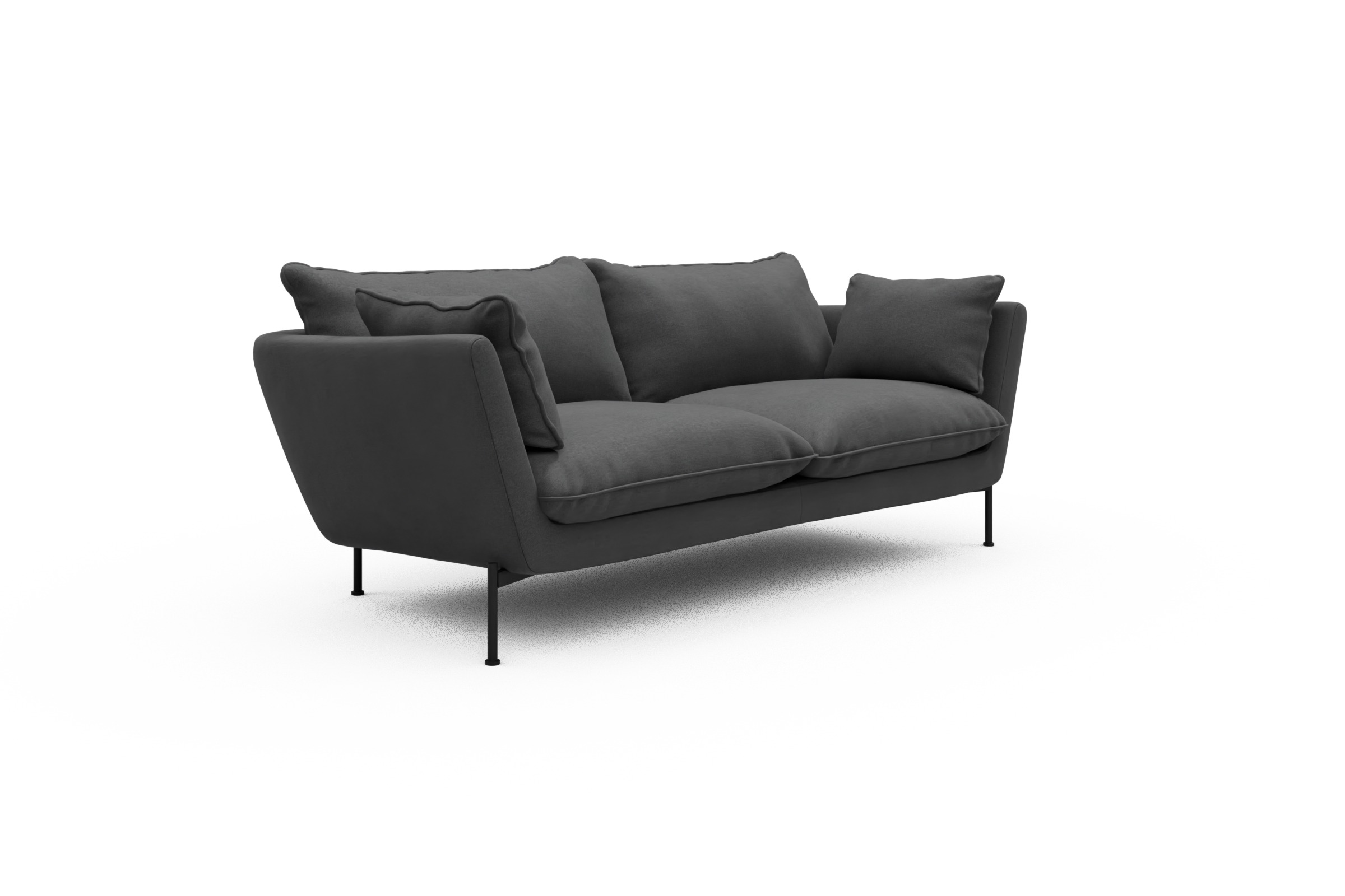 Sofa Anton PREMIUM 2-Sitzer Satya-Zinc