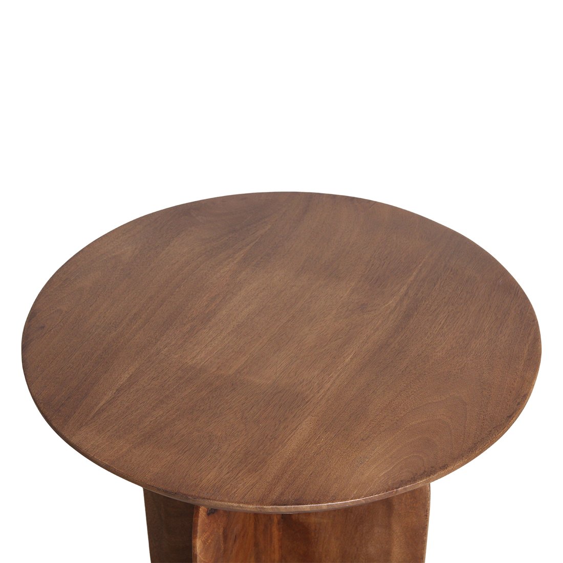 Raw Materials Bullnose Beistelltisch aus Mangoholz Cross Ø 50cm