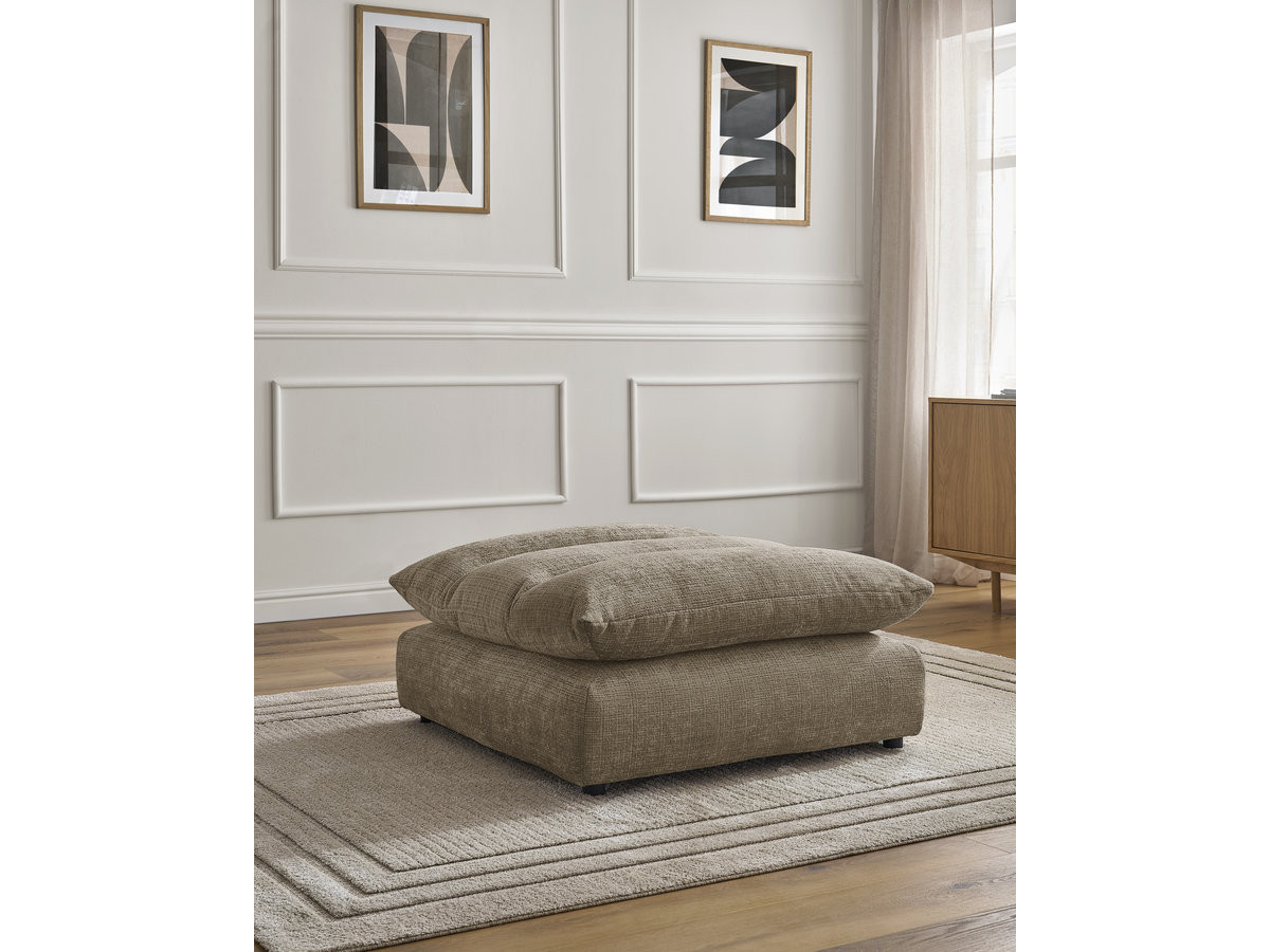 Bobochic Neil Pouf Strukturstoff Taupe
