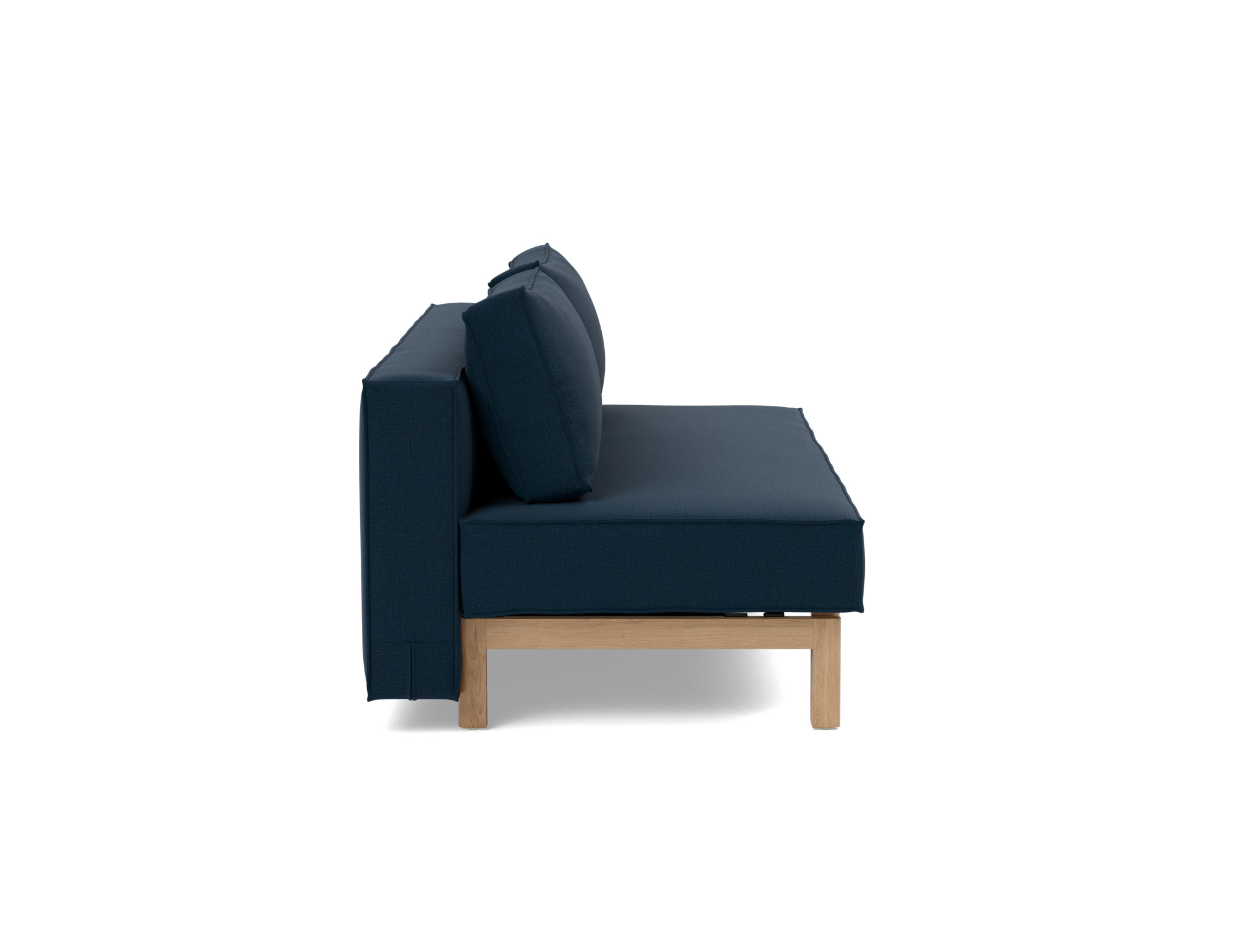 Schlafsofa Sly Flachgewebe Mixed Dance 528-Blue Beine Eiche