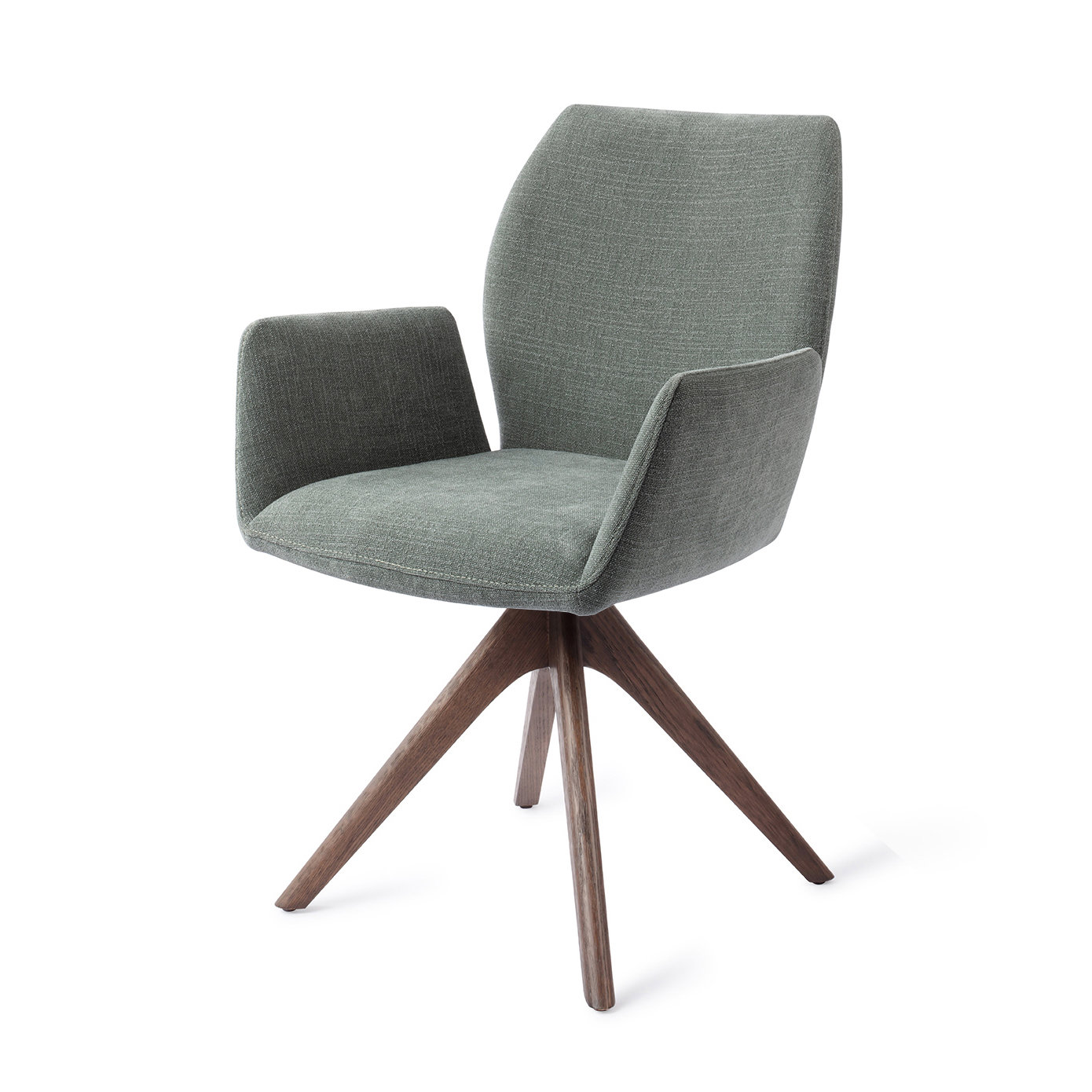 Jesper Home Esszimmerstuhl Misaki Breezy Blue Revolve Eiche Walnuss