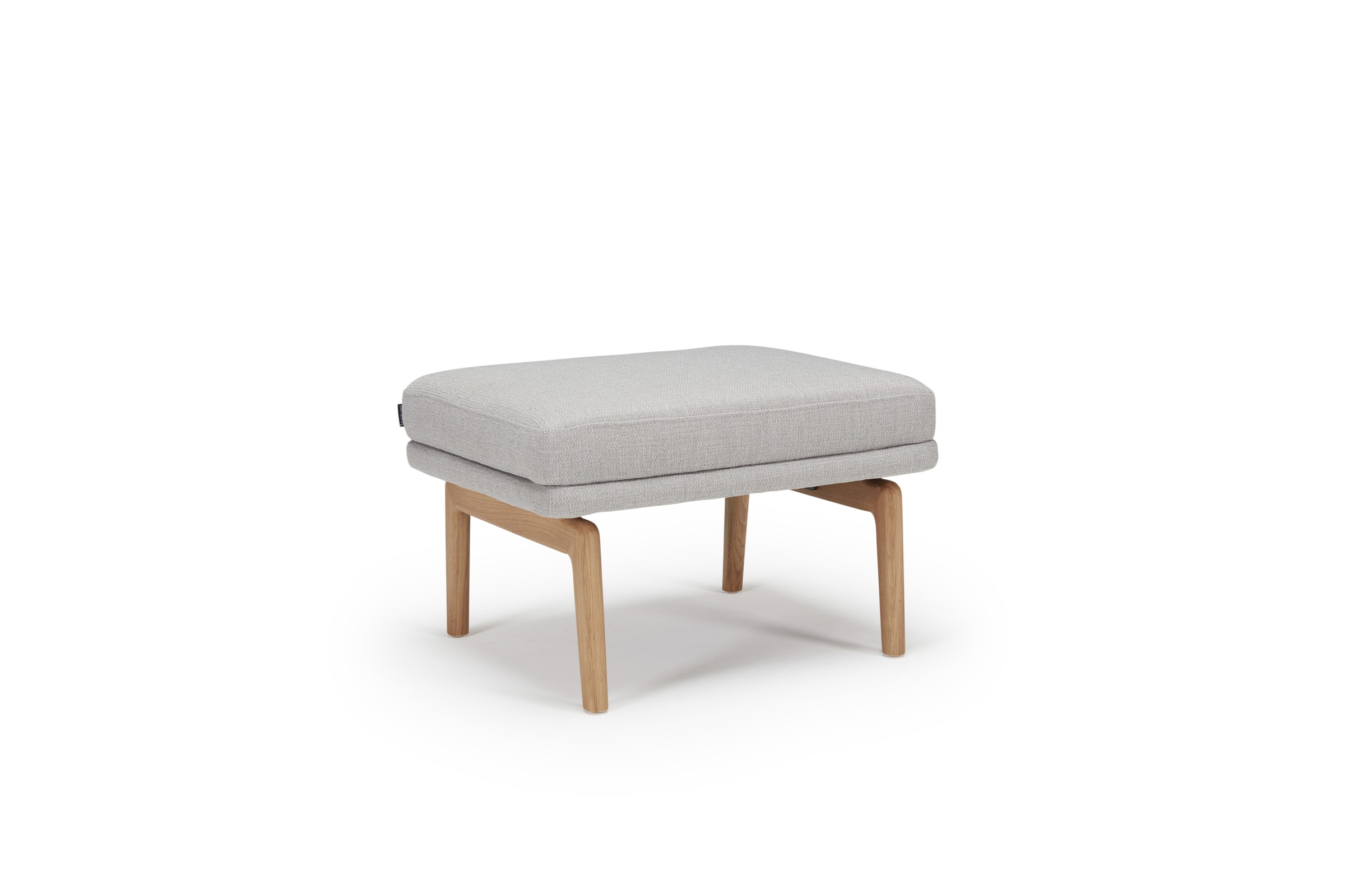 Hocker Arne Strukturierter Stoff Denari 487-Clean-Beige