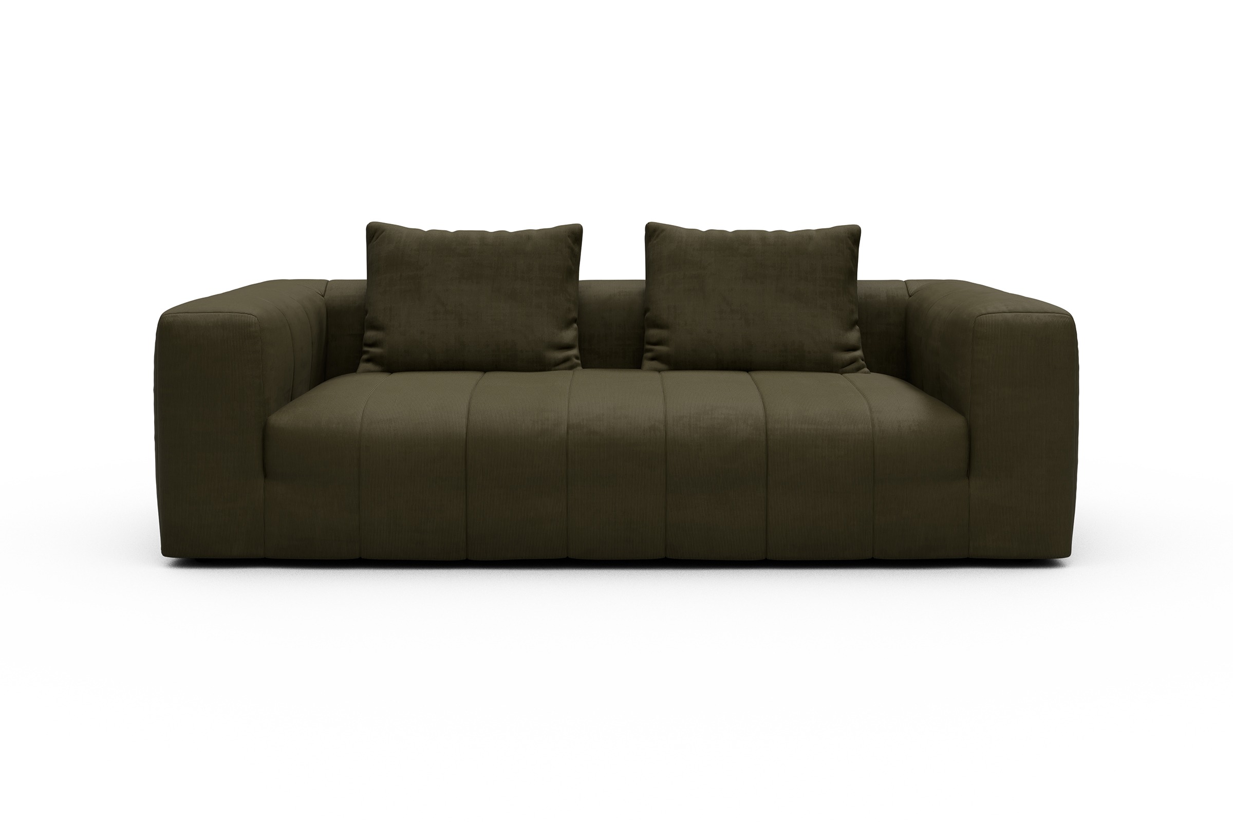 Sofa Hugo 3-Sitzer Cordufine-Pine-Green