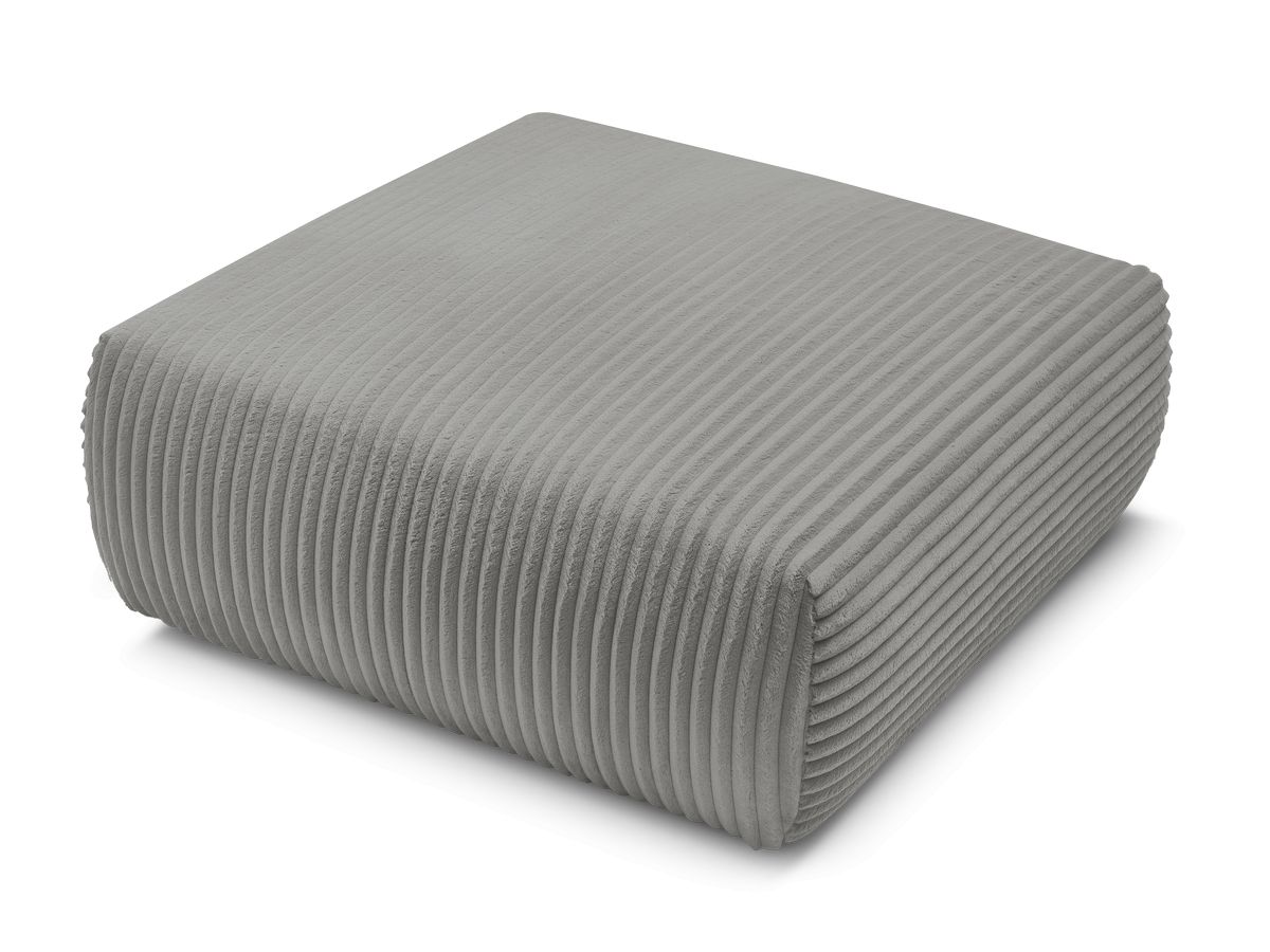 Bobochic Lucien Pouf Breitcord weich Dunkelgrau