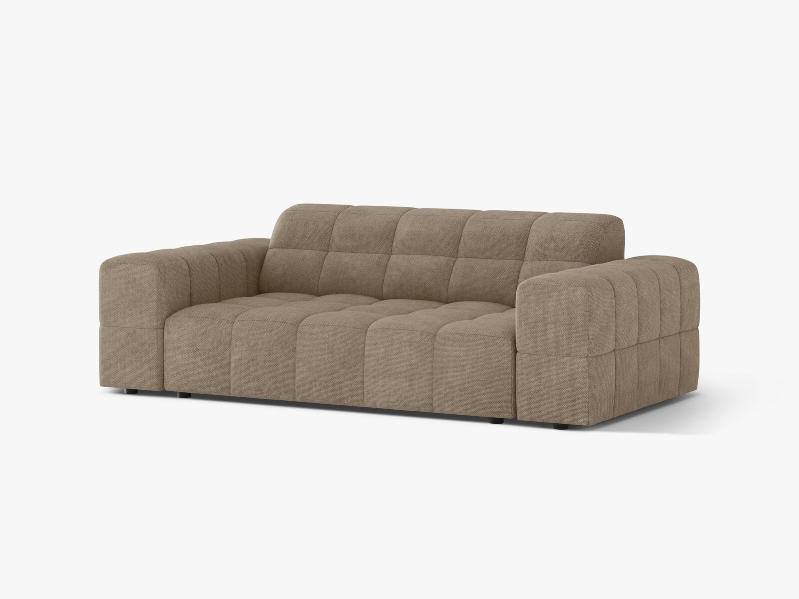Micadoni Jennifer Sofa 2-Sitzer Chenille Eden Dunkelbeige
