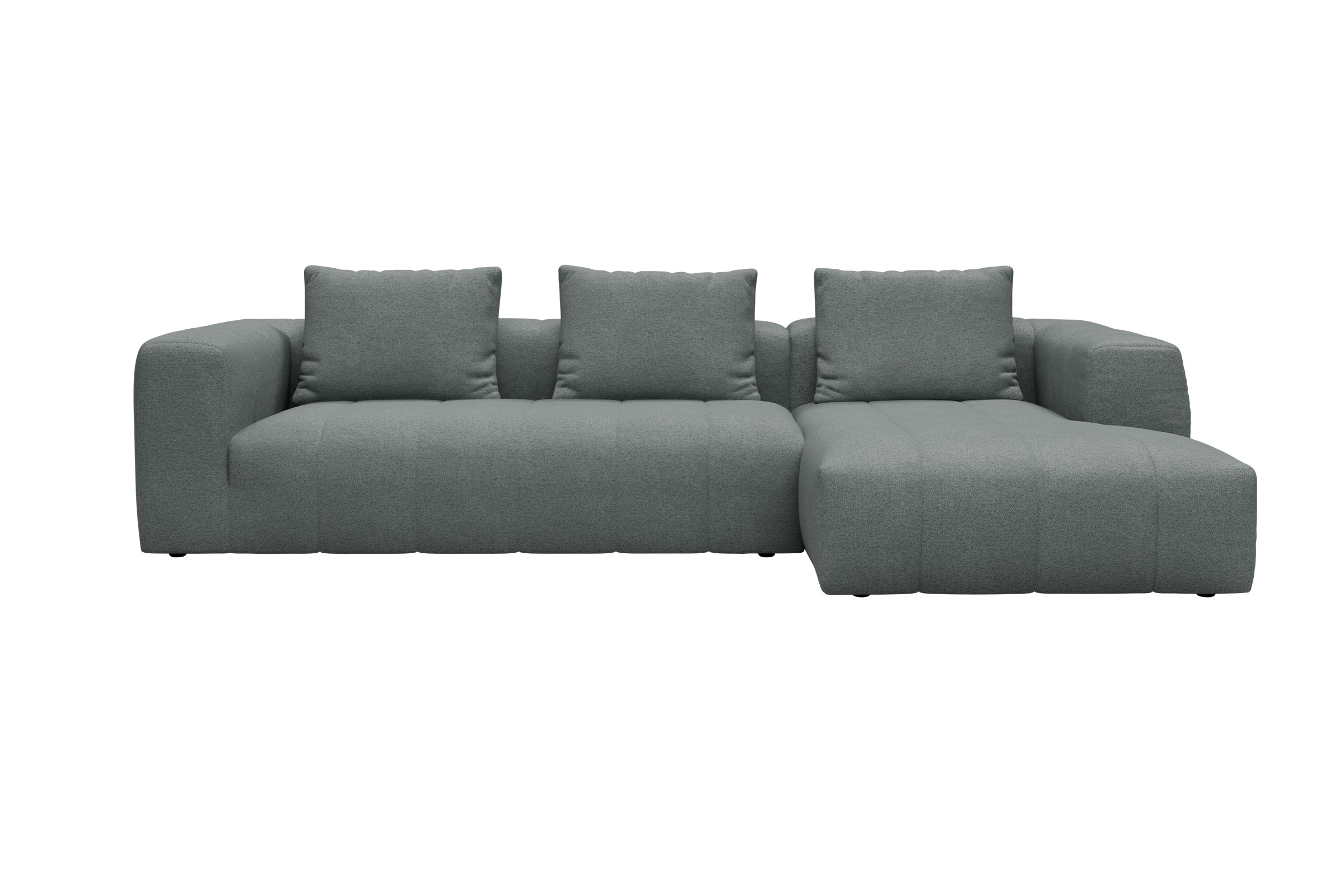 Hugo 2,5-Sitzer Armlehne links mit Chaiselongue Denari-Soft-Grey moebelfaktor
