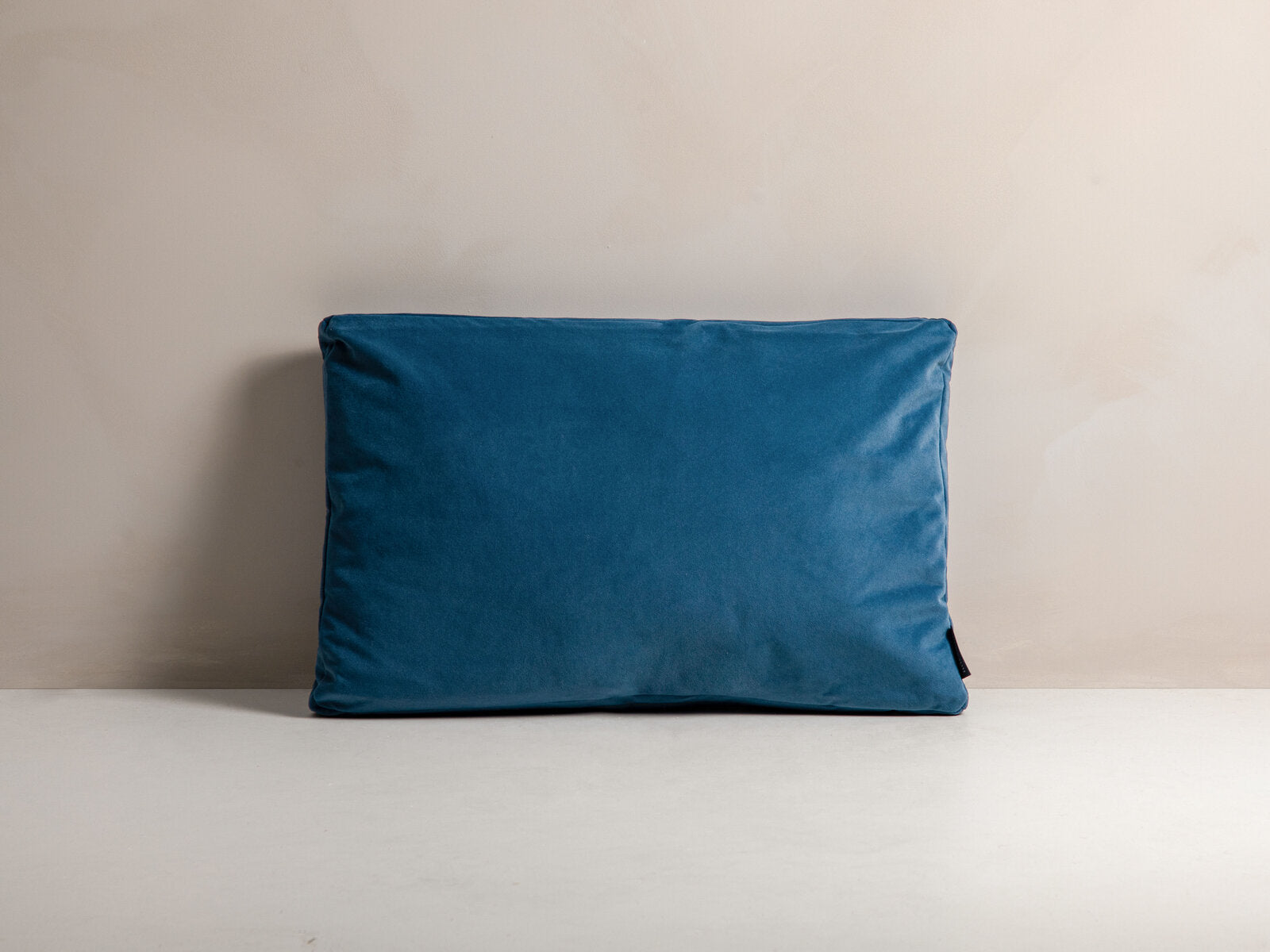 Micadoni Kissen Stripy Samt Blau