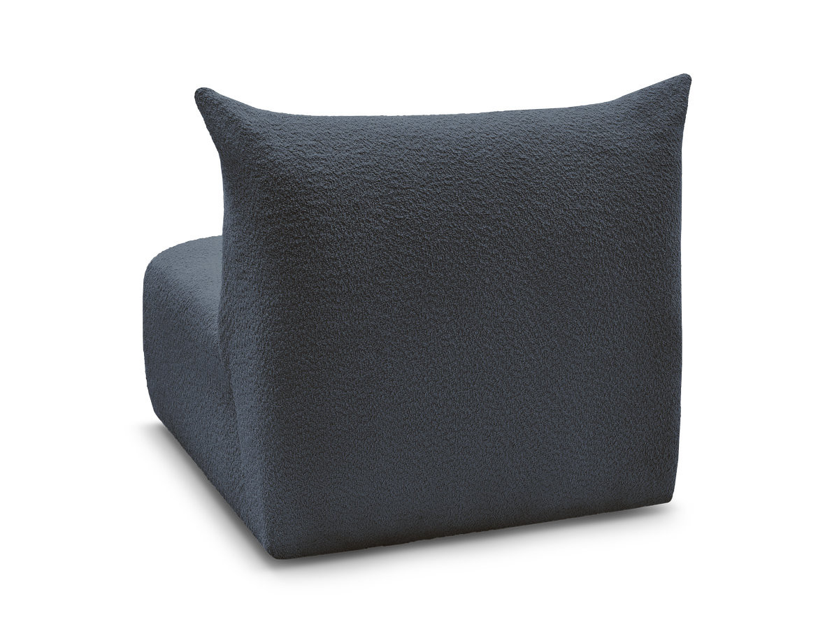 Bobochic Azra Sofamodul 1-Sitzer 90 × 112 cm Bouclé-Stoff Dunkelblau