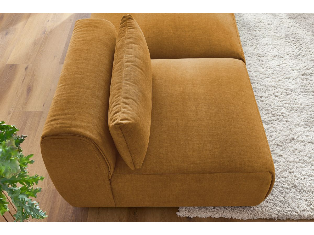 Bobochic Jeanne Sofa 3-Sitzer Samt Gelb