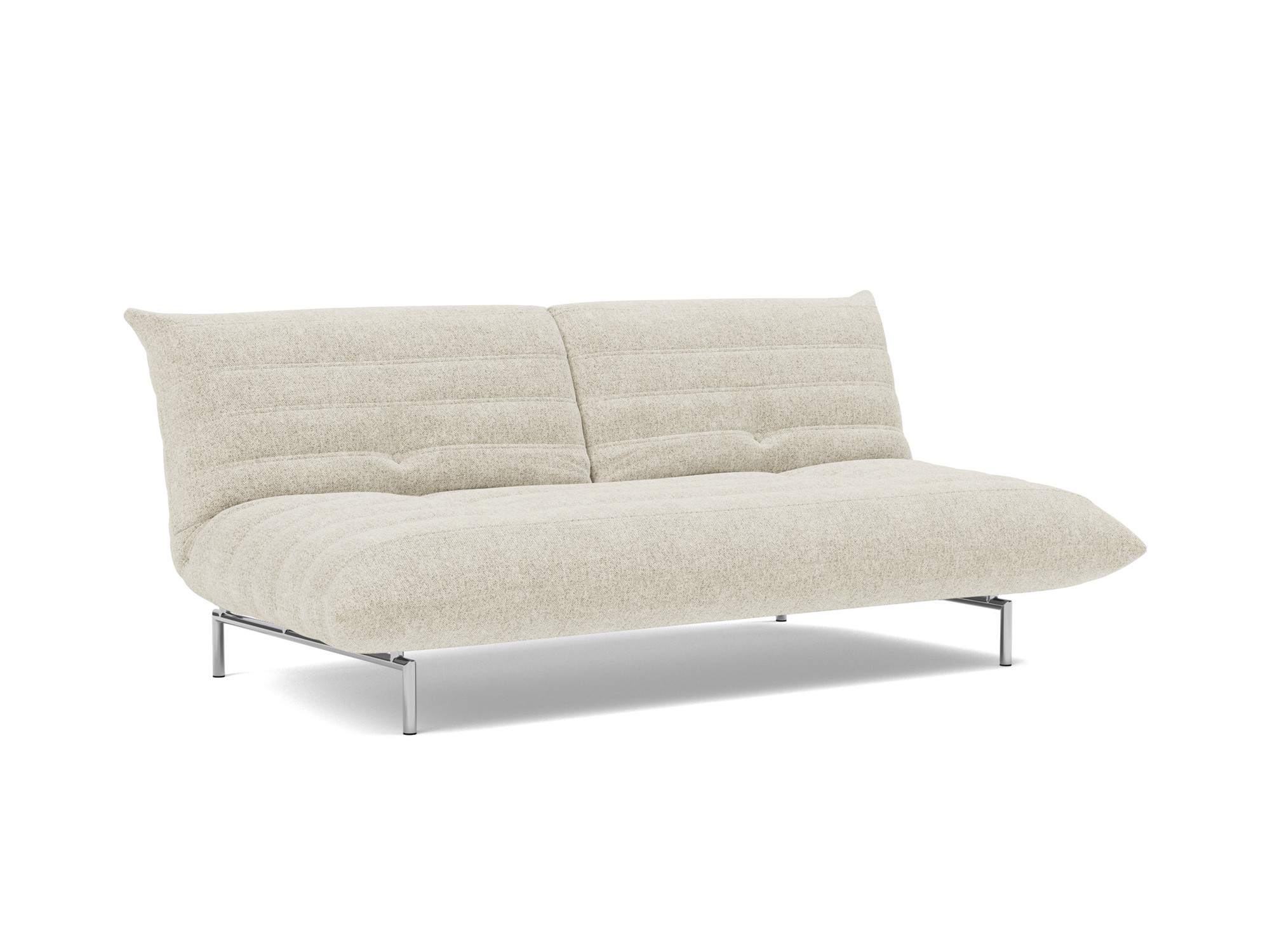 Schlafsofa Mikunjo Strukturierter Stoff Taura 357-Off-White