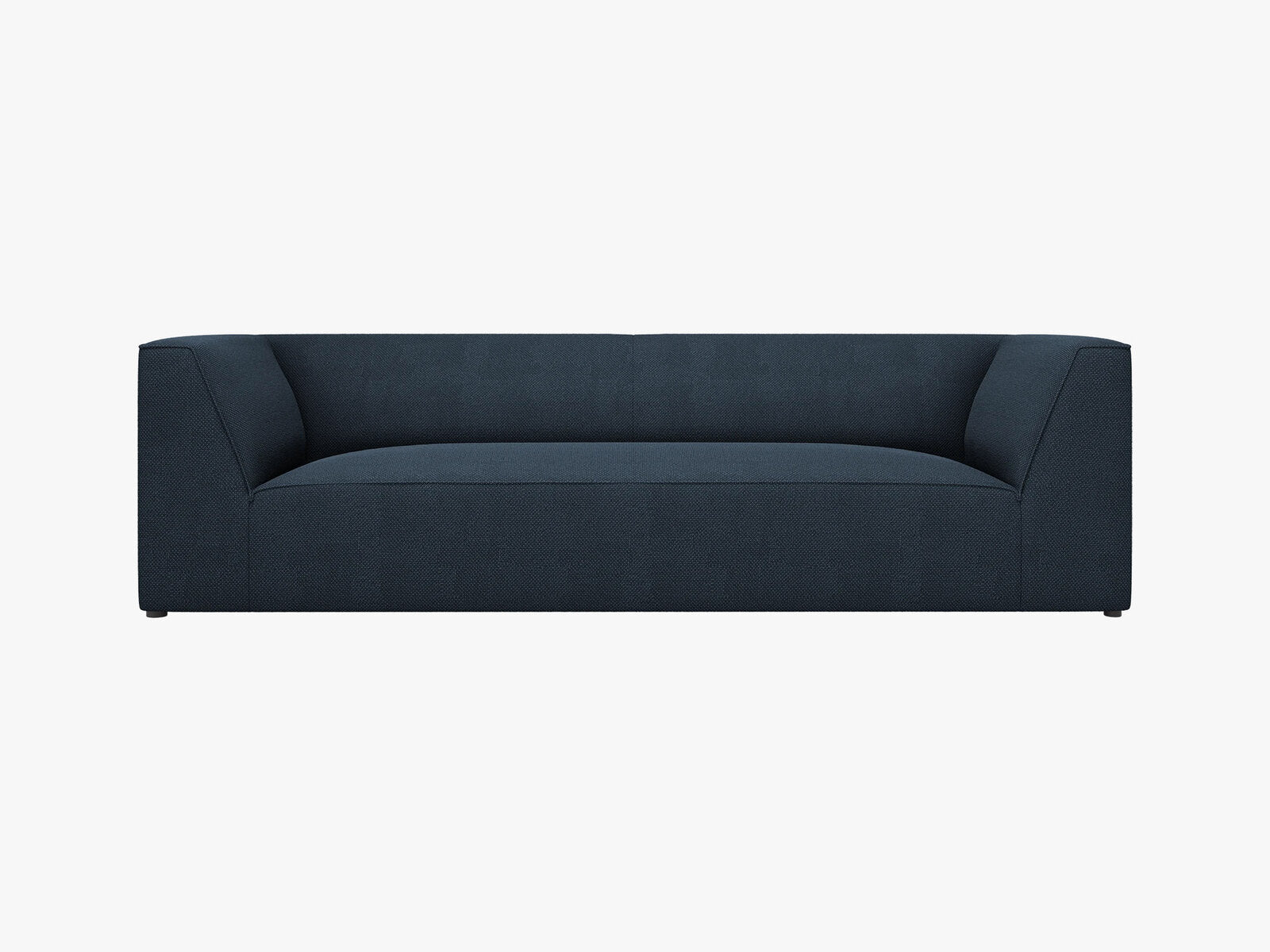 Micadoni Sofa Ruby 3-Sitzer Strukturierter Stoff Ottawa Marineblau