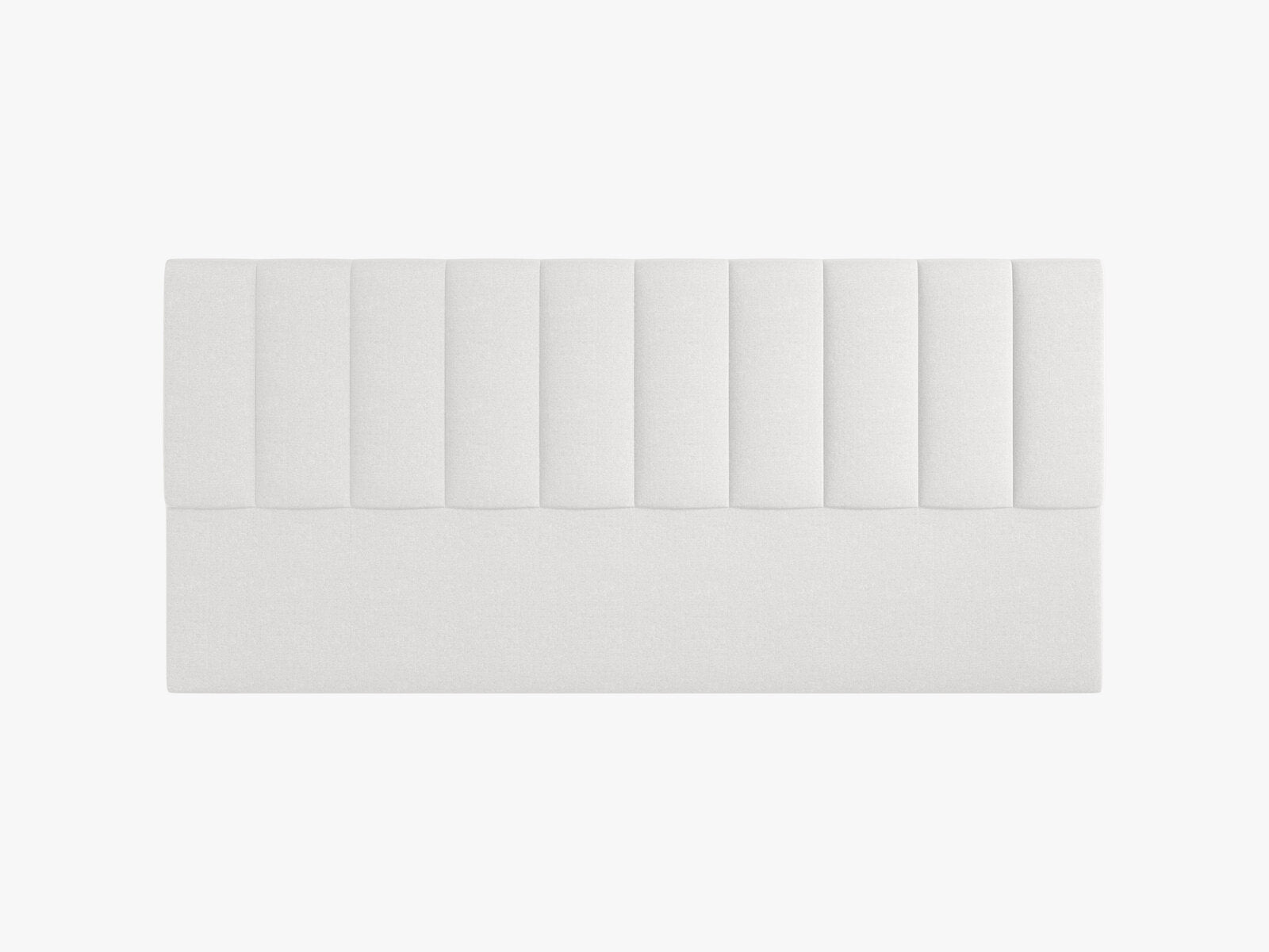 Micadoni Marl Samtiger Kopfteil 140 cm (H 95 cm) Chenille Eden Silber 200x95