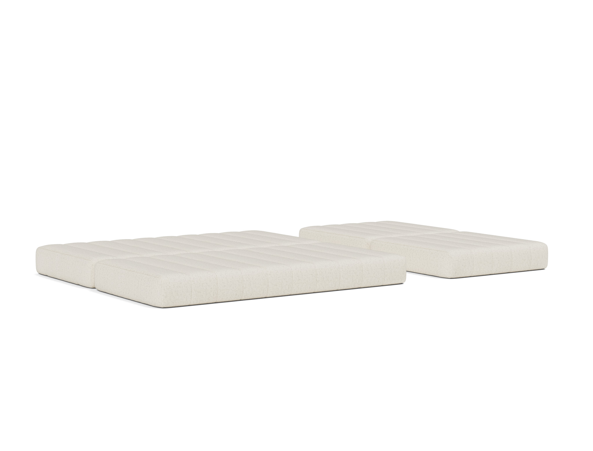 Schlafsofa CozyPad Grand mit Armlehnen Boucle Skandi 531-Off-White