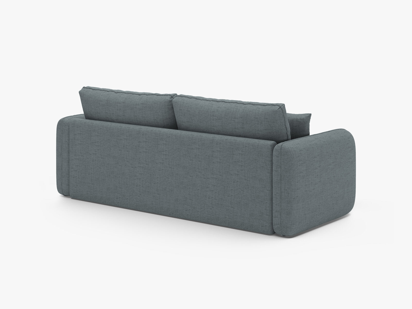 Micadoni Sofa mit Schlaffunktion Dormi 3-Sitzer Strukturierter Stoff Moly Hellblau
