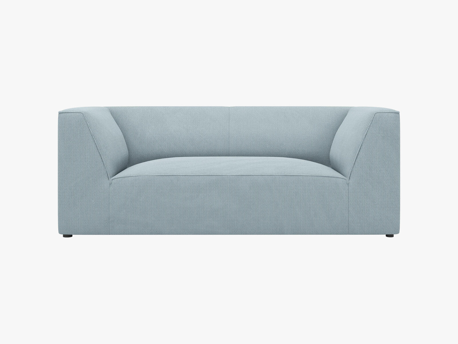 Micadoni Sofa Ruby 2-Sitzer Kord Scala Hellblau