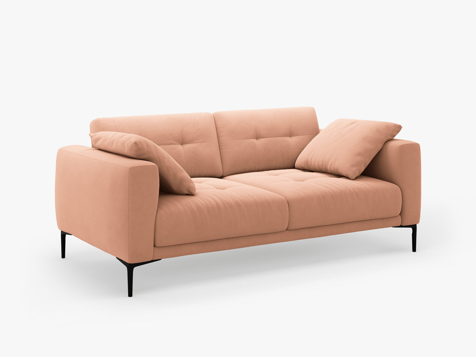 Micadoni Sofa Bemy 3-Sitzer Samt Rosa