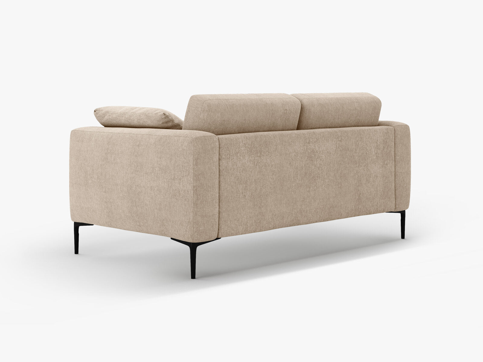 Micadoni Sofa Bemy 2-Sitzer Strukturierter Stoff Sand