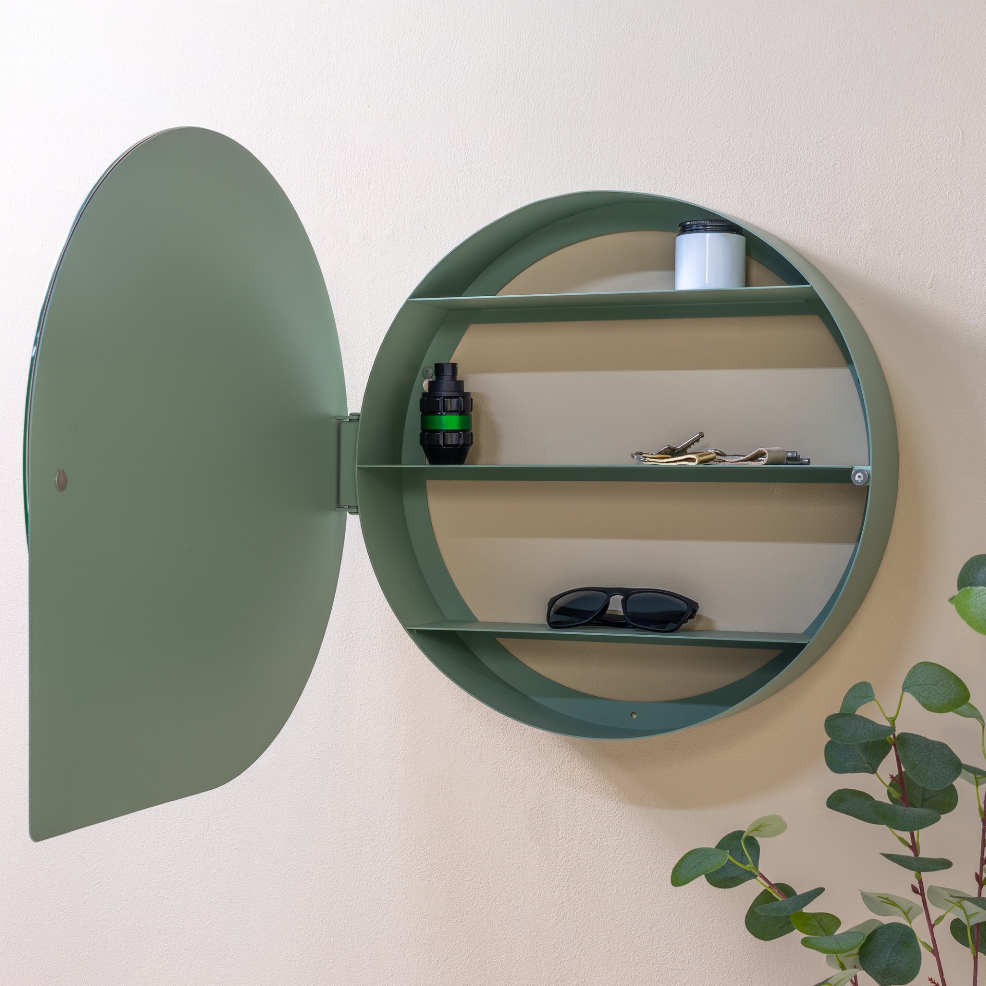 Spinder Design Spiegelschrank Sonnet Large Dusty Green
