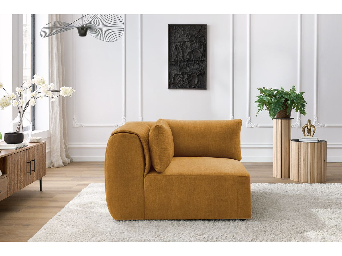 Bobochic Jeanne Eckmodul Samt Gelb