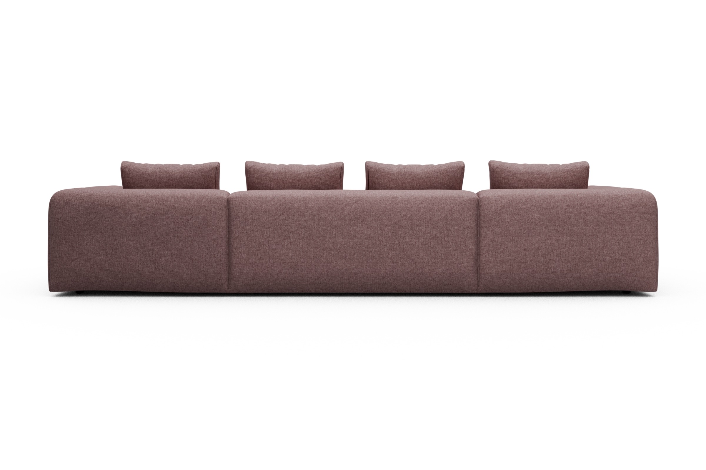 Wohnlandschaft Fred mit 2-Sitzer und Chaiselongue beidseitig Sama-Flamingo