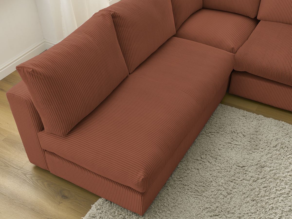 Bobochic Paris Ecksofa Cordsamt Orange